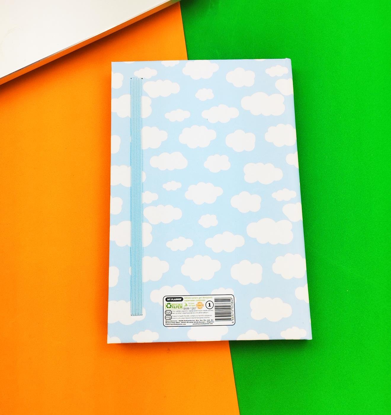 Bulut My Planner Tasarımlı Lastikli DeftergiftmodaBAM-1207	