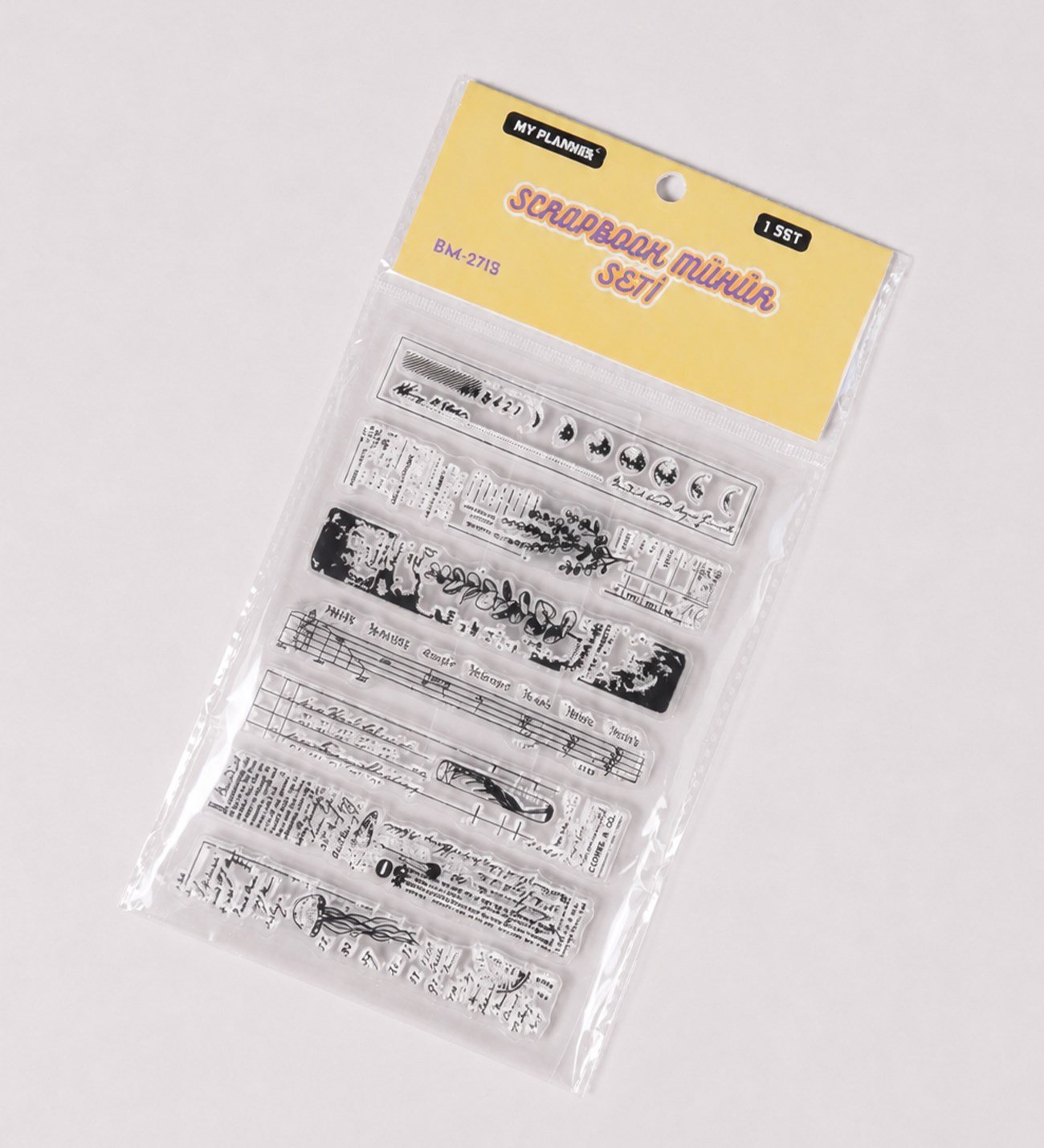 Silikon Vintage Bordür Scrapbook Mühür SetigiftmodaBM-2715