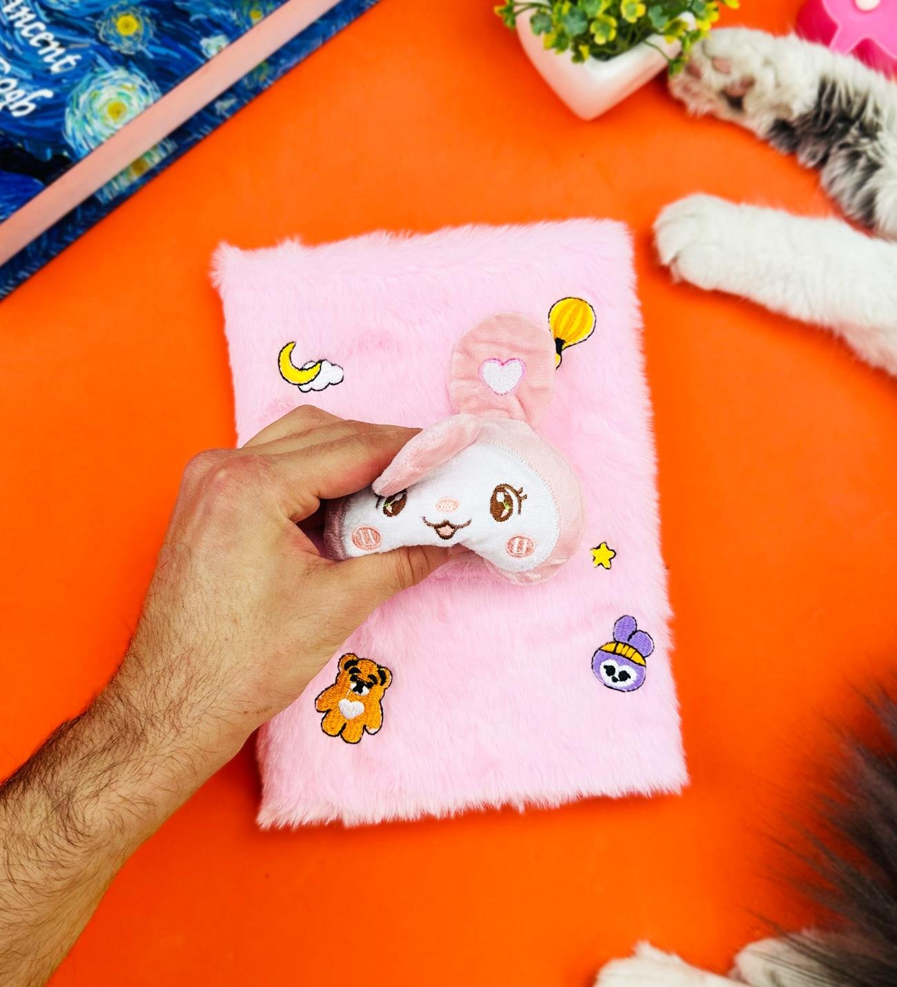 Sevimli Meyve Kabartmalı Peluş DeftergiftmodaBM-1079	