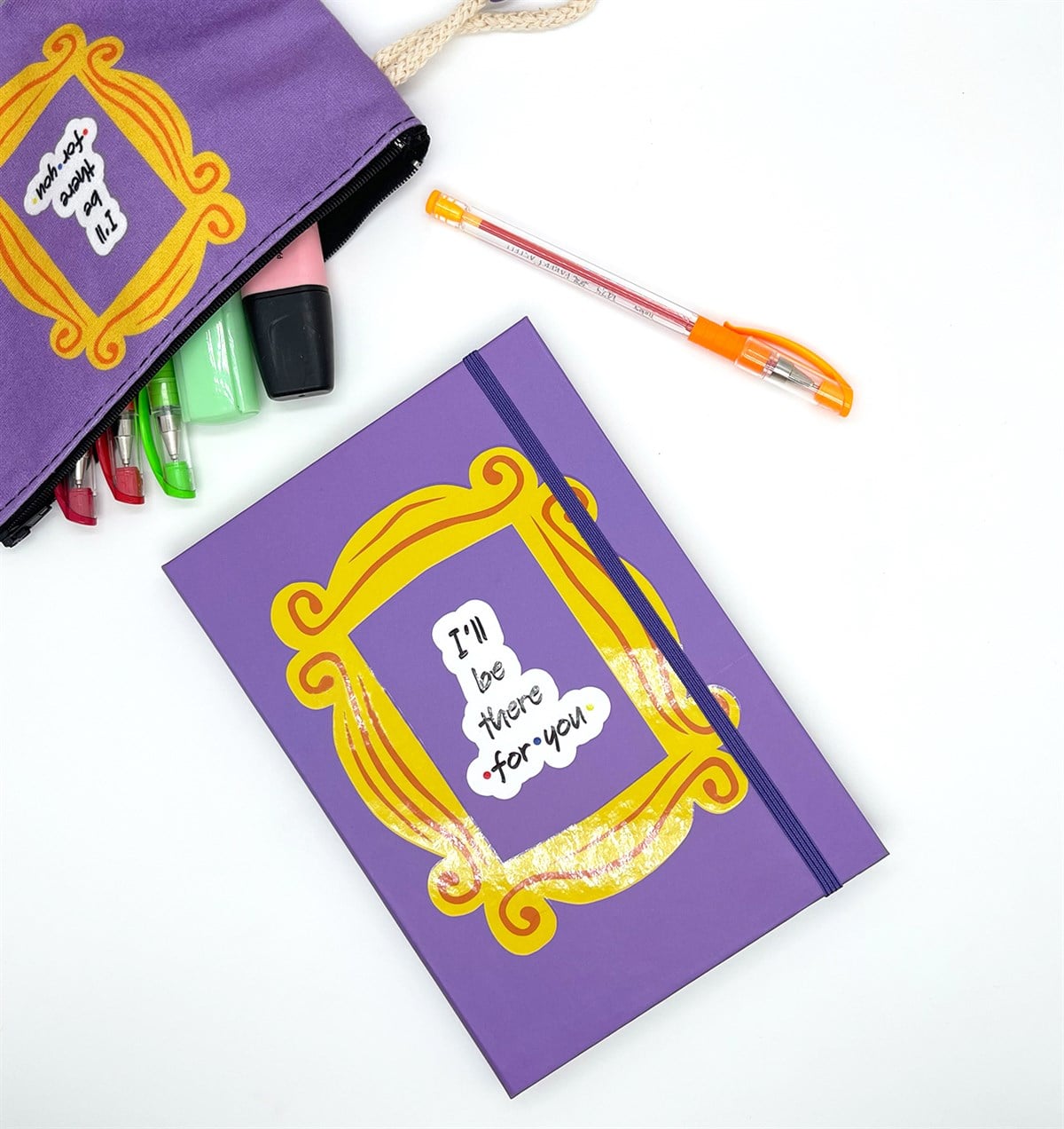 Senin İçin Orda Olacağım Tasarımlı Lastikli Defter	giftmodaGmd100088