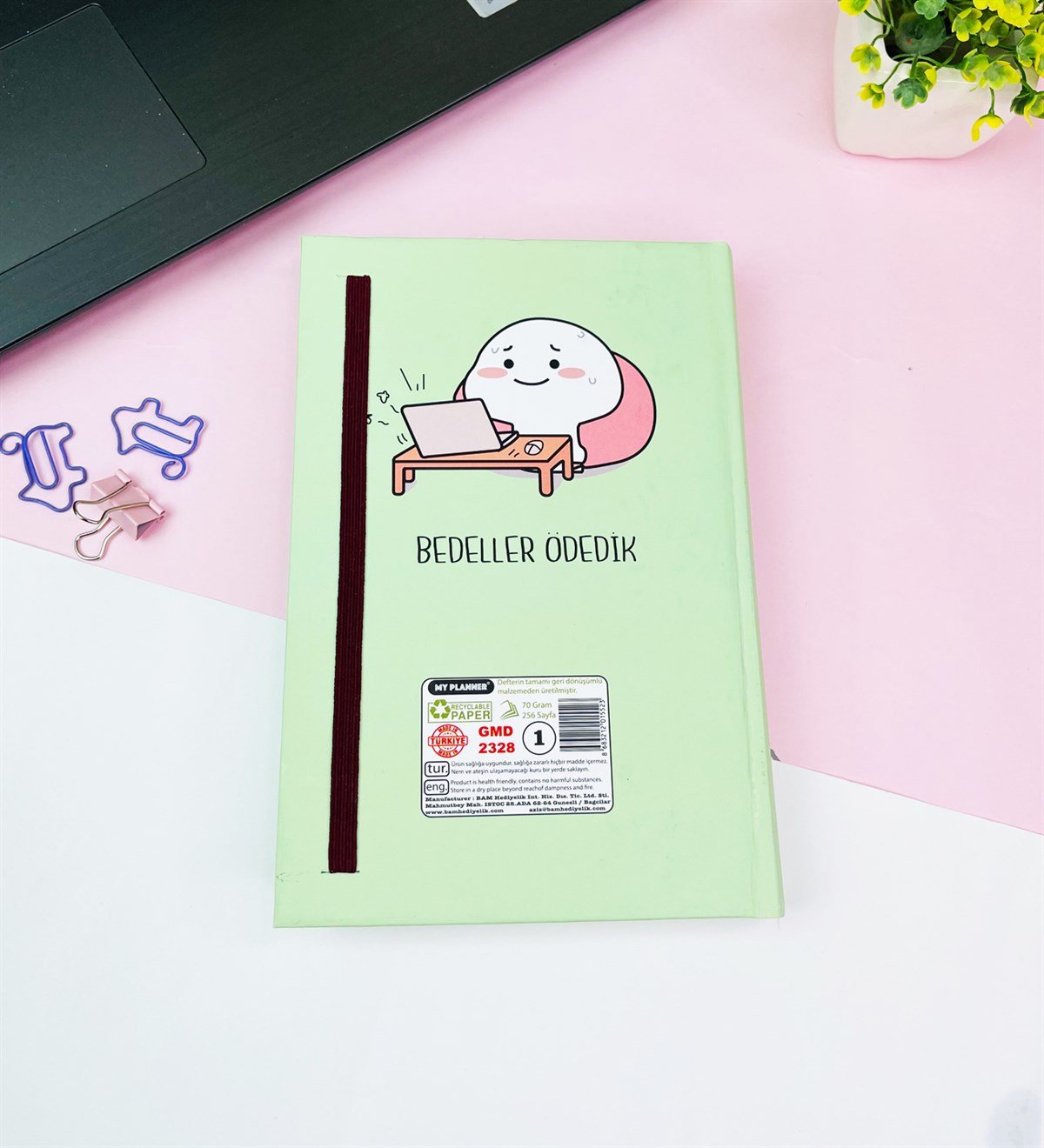 Yaşıyosun Bu Hayatı Tasarımlı Kalın Kitap Görünümlü DeftergiftmodaGmd100553