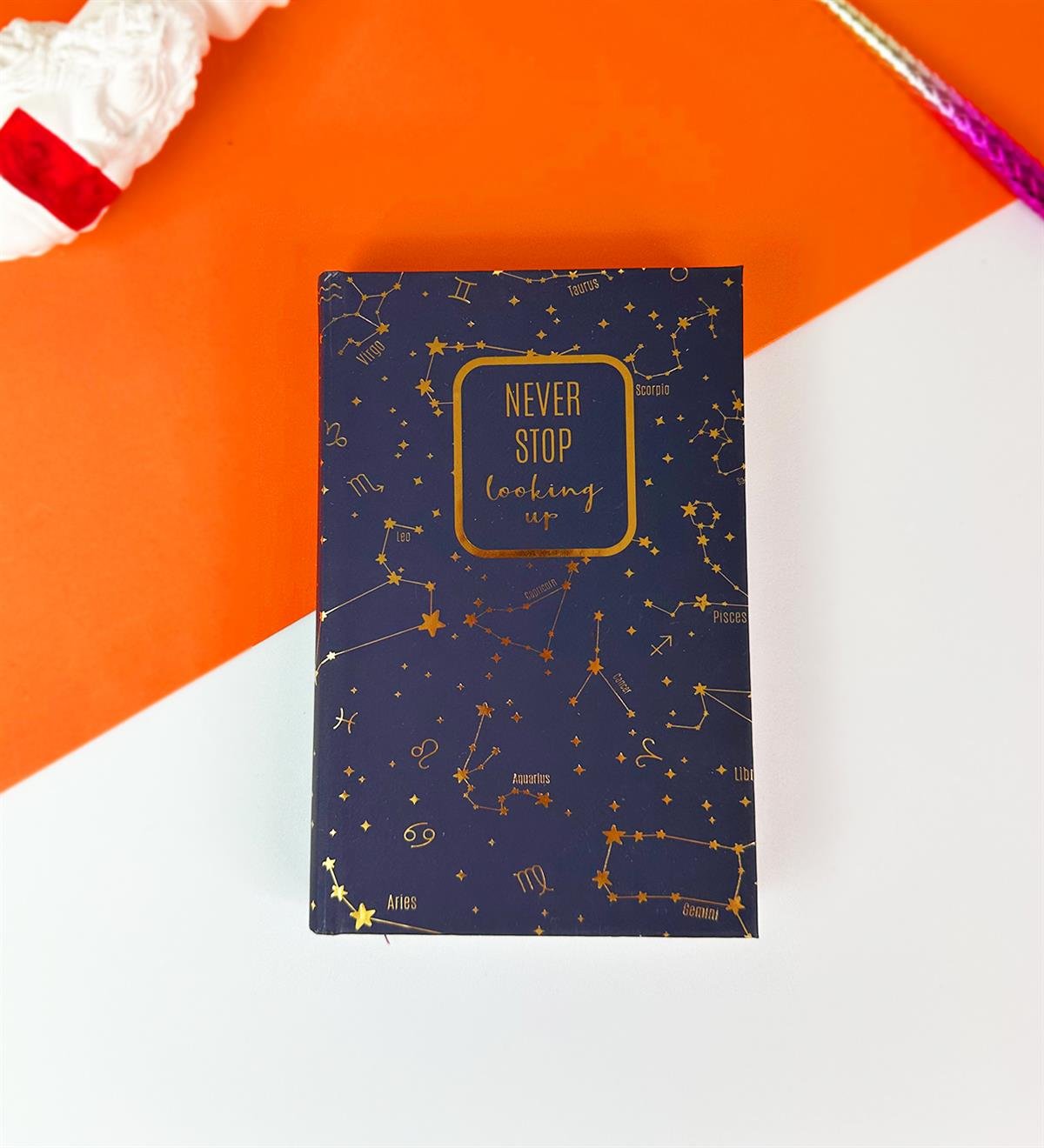 Yıldız Haritası Kalın Kitap Görünümlü Defter Ve Bez Çanta SetgiftmodaGmhs101819