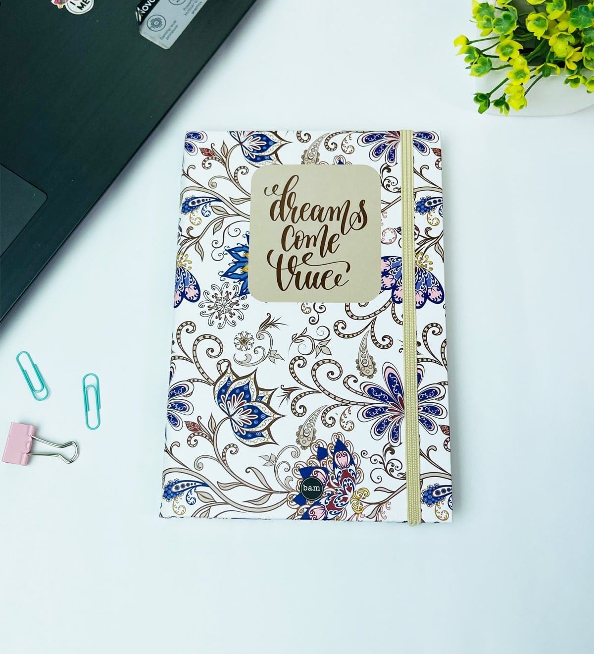 Rüyalar Gerçek Oluyor Tasarımlı Lastikli DeftergiftmodaGmd100455	