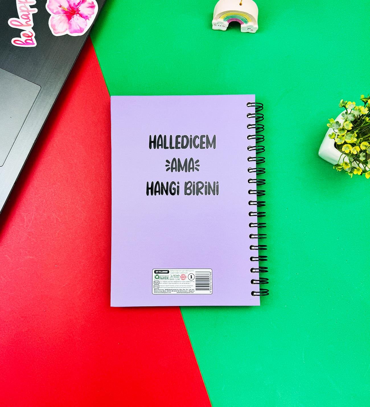 Halledicem Ama Hangi Birini Tasarımlı Spiralli DeftergiftmodaGmd100411