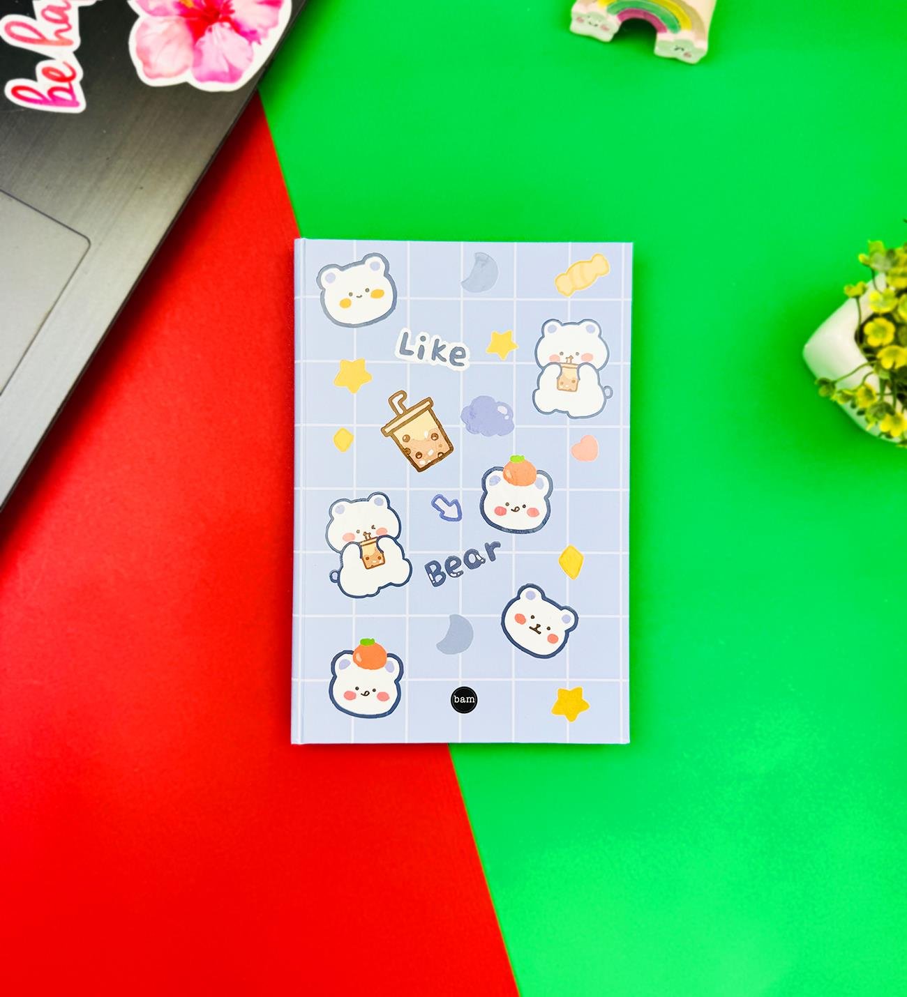 Leak Bear Tasarımlı Lastikli DeftergiftmodaBAM-1272	