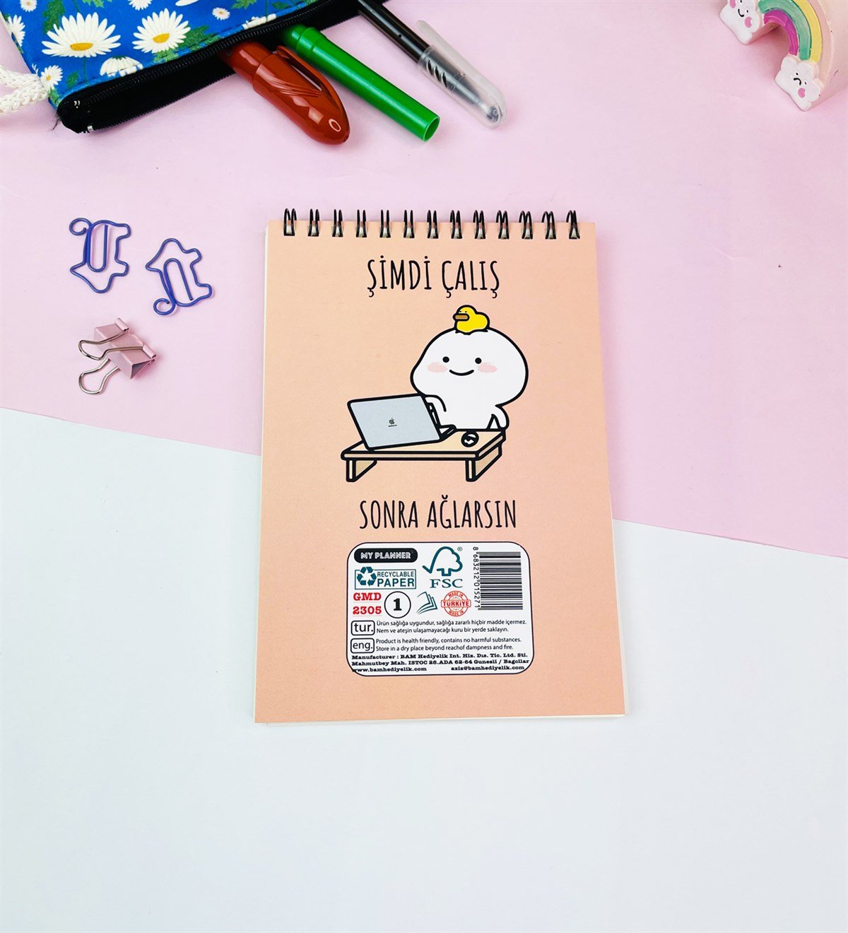 17x11Cm Sketch Book - Eskiz Defteri - 80 Gr - 60 YaprakgiftmodaGmd100563-Şimdi-Çalış 