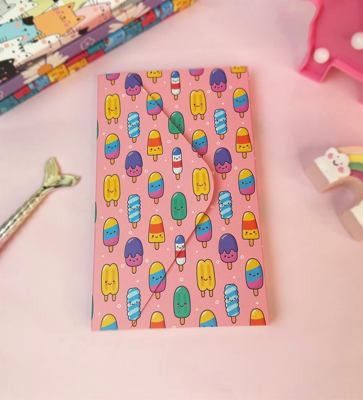 Dondurma Tasarımlı Zarf DefftergiftmodaBAM-1020-2