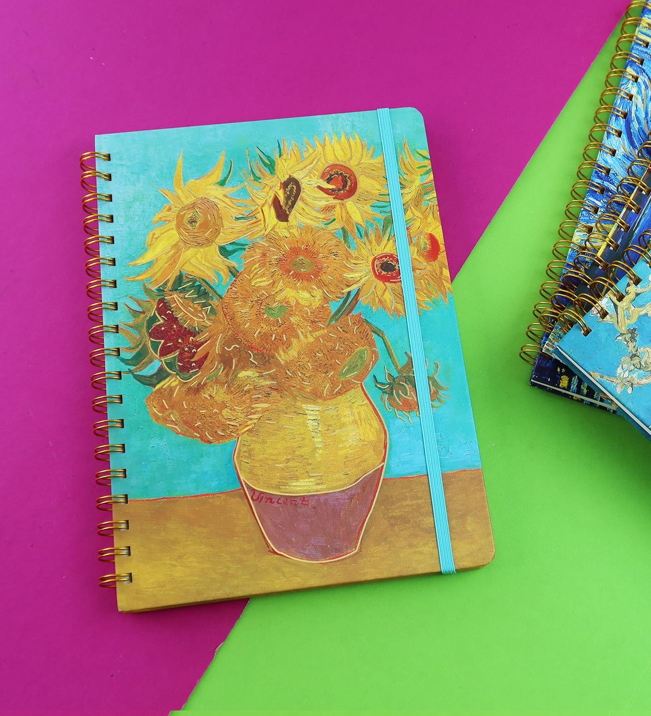 Van Gogh Tasarımlı Spiralli B5 80 Yaprak Defter BM-1716giftmodaBM-1716	