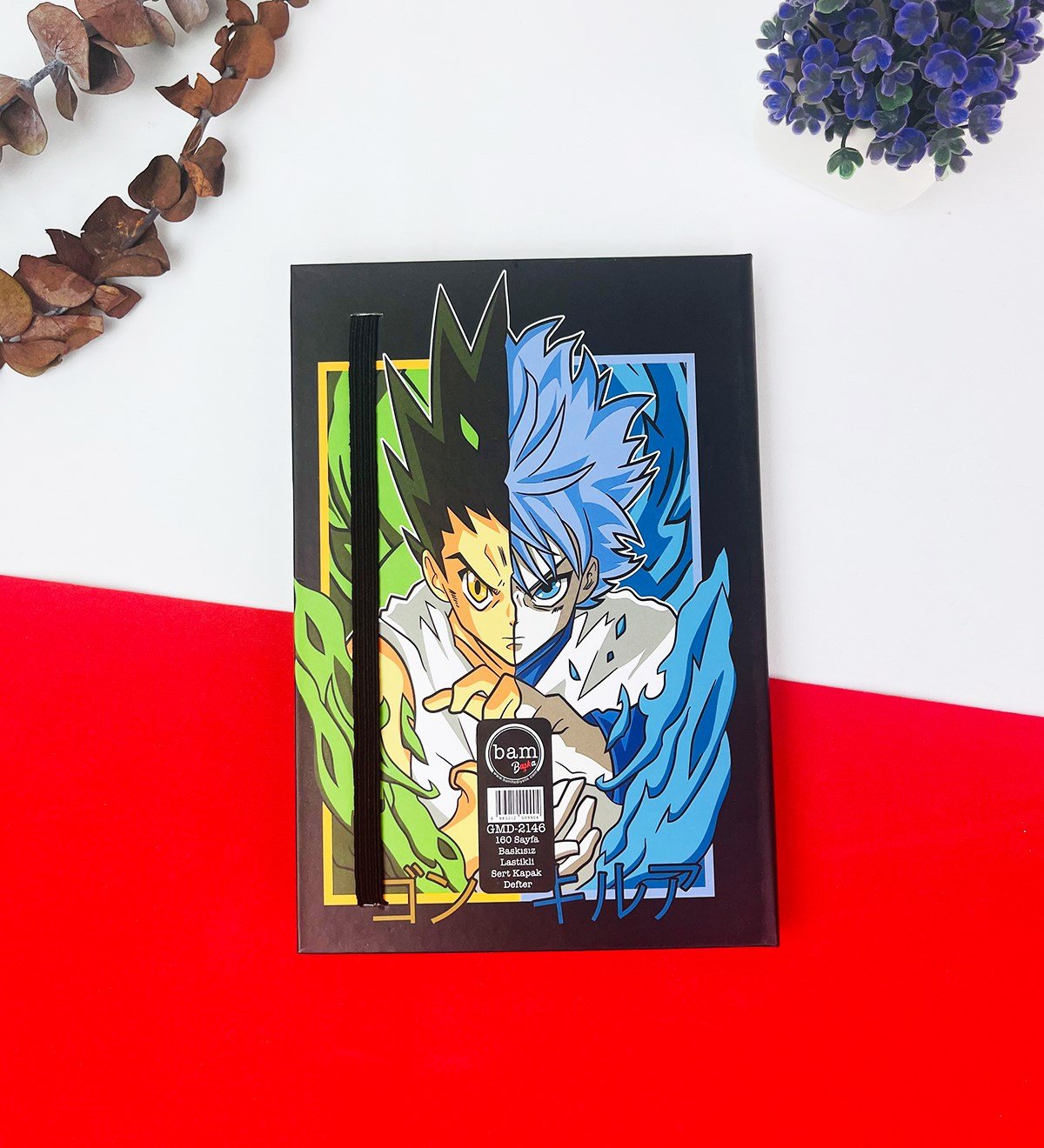 Killua Anime Tasarımlı Lastikli DeftergiftmodaGmd100243