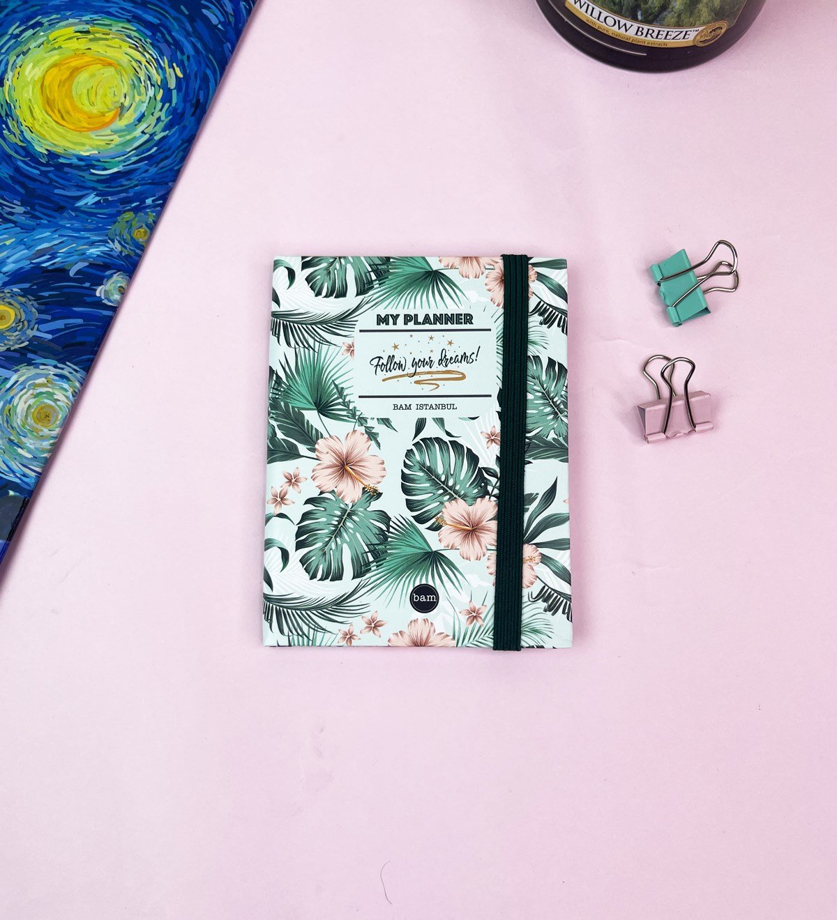 Follow Your Dreams Tasarımlı Sert Kapaklı Mini DeftergiftmodaGmd100518