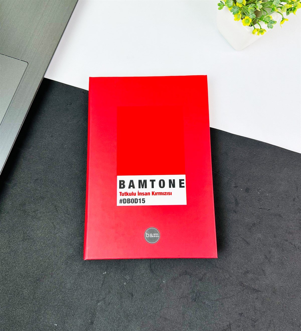 Bam Tone Tutkulu İnsan Kırmızısı Tasarımlı Lastikli DeftergiftmodaGMD0001-4