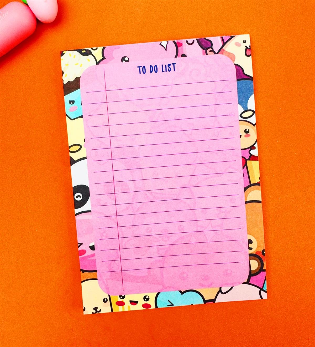 Karakter Tasarımlı To Do List Yapılacak ListesigiftmodaBAM-Pln-6	