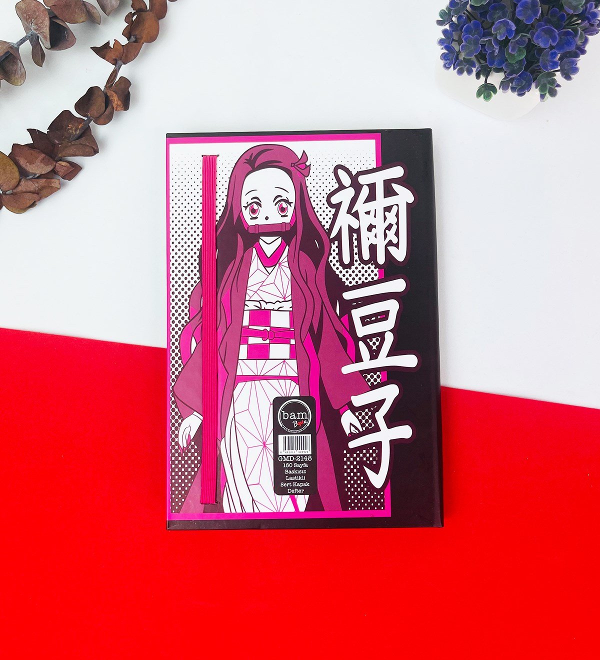 Nezeko Anime Tasarımlı Lastikli DeftergiftmodaGmd100236