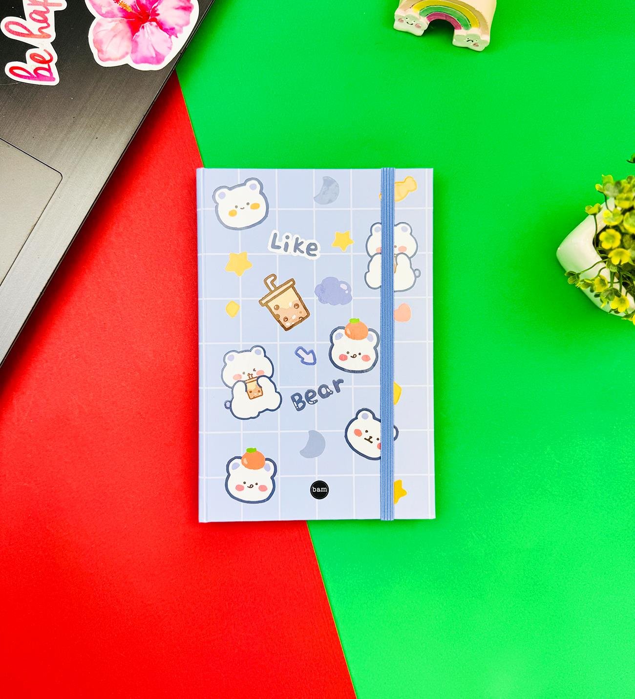 Leak Bear Tasarımlı Lastikli DeftergiftmodaBAM-1272	