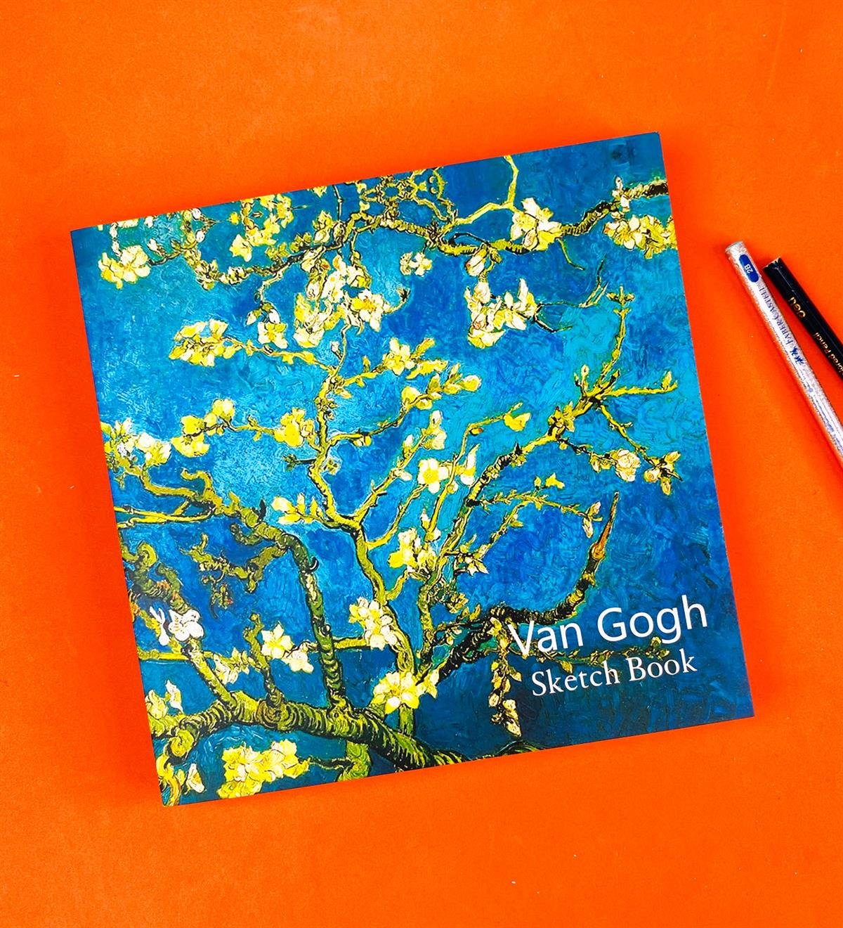 Van Gogh Badem Çiçeği Tasarımlı Sketch BookgiftmodaBAM-180-1