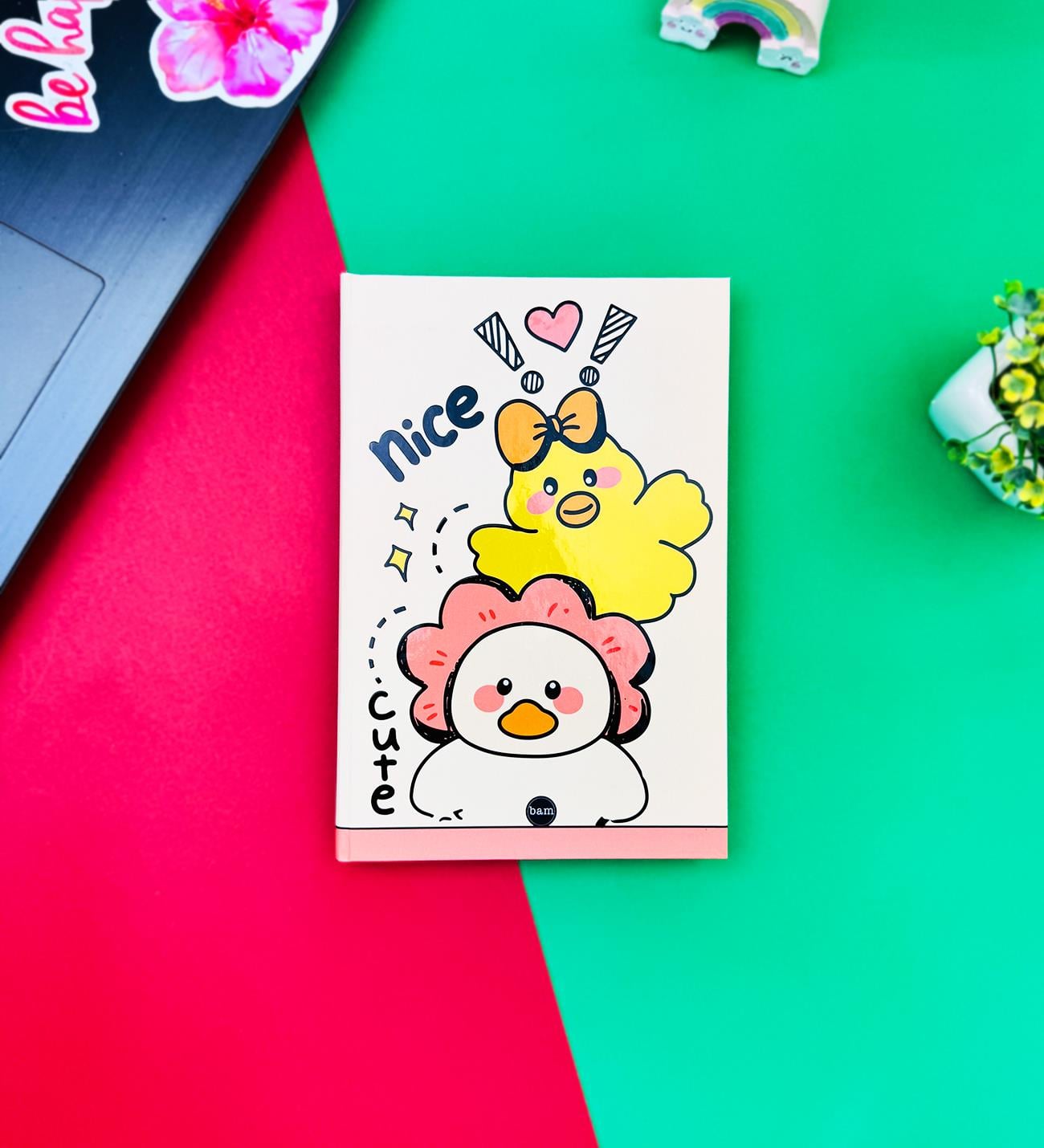 Nice Cute Tasarımlı Lastikli DeftergiftmodaBAM-1250	