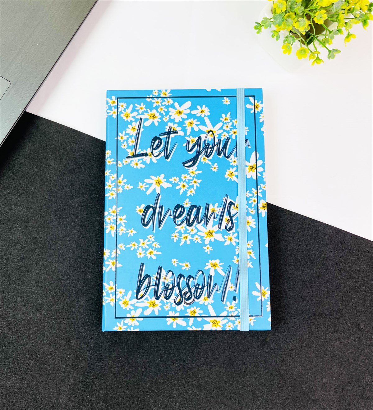 Hayallerin Çiçek Açsın Tasarımlı Lastikli DeftergiftmodaGmd100590