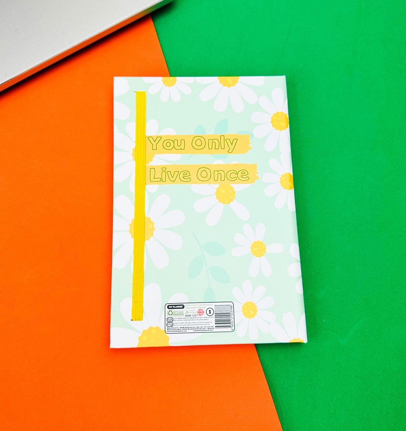 You Only Live Once Tasarımlı Lastikli DeftergiftmodaBAM-1201	