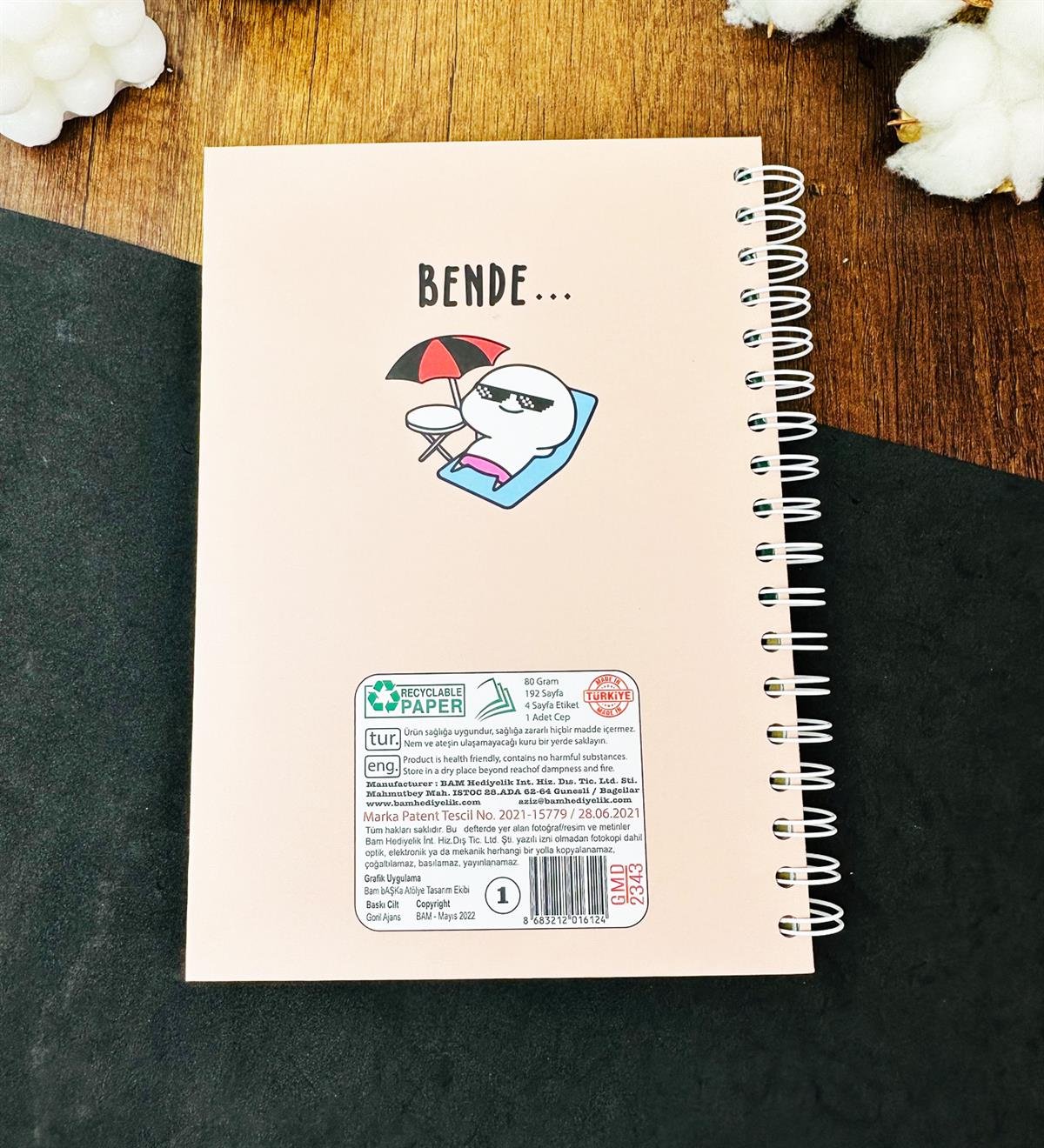 Bende.. Tasarımlı Konuşan AjandagiftmodaGMD-2343-7	