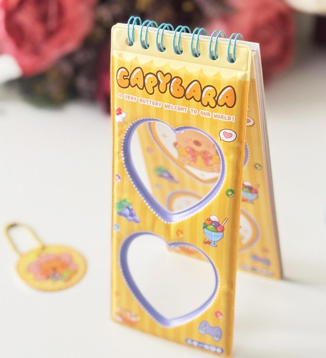 Capybara Spiral Defter - 8 Sayfa Sticker HediyeligiftmodaBM-1858	