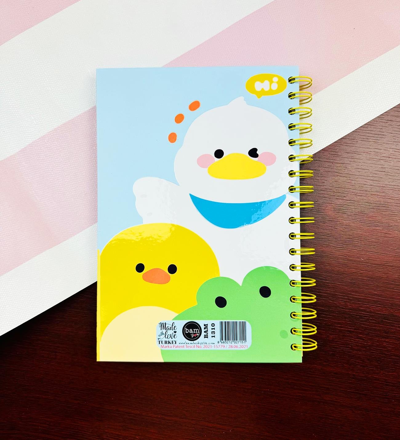 Ördek Civciv Kurbağa Tasarımlı Konuşan AjandagiftmodaBAM-1310	