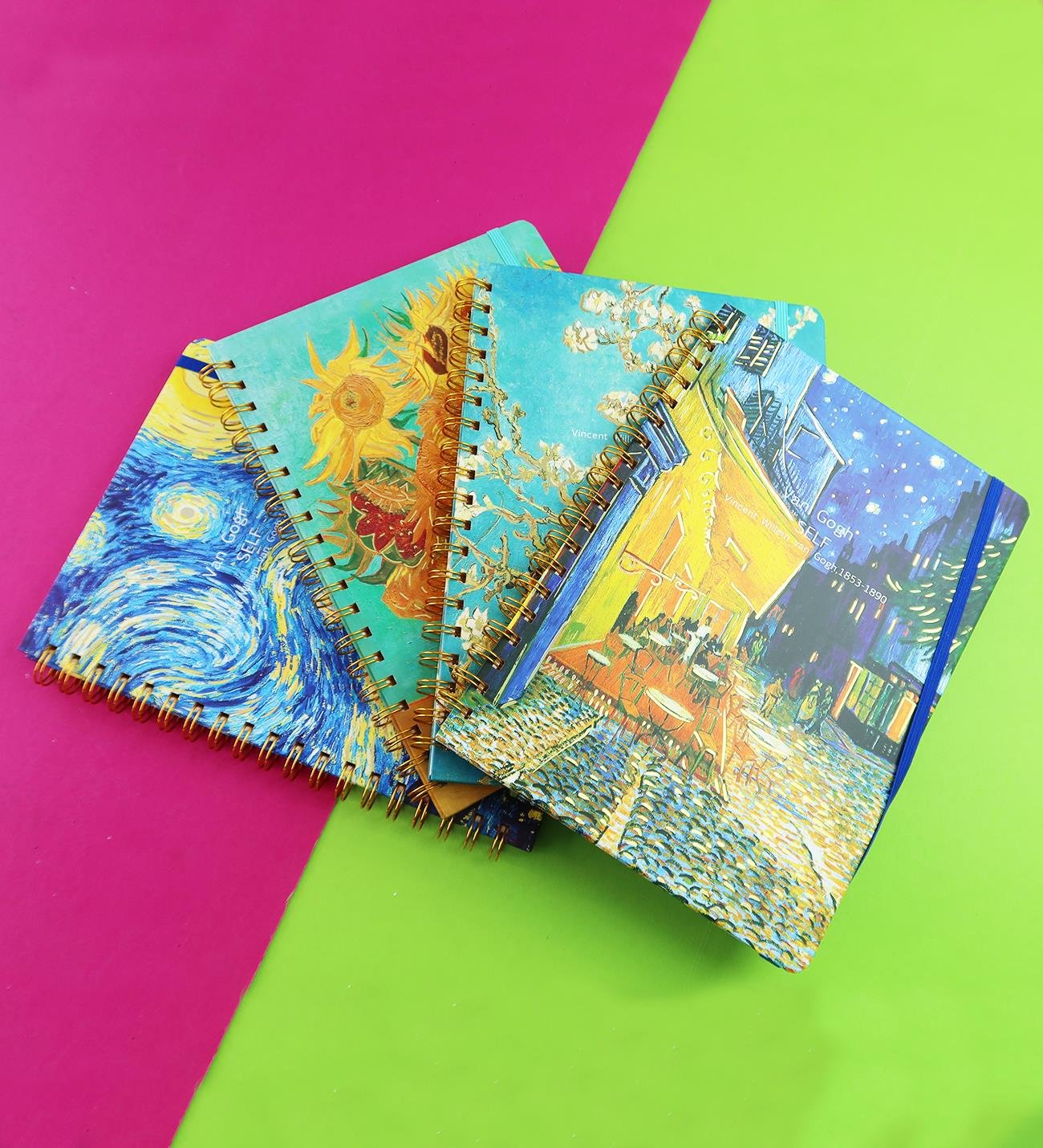 Van Gogh Tasarımlı Spiralli B5 80 Yaprak Defter BM-1716giftmodaBM-1716	