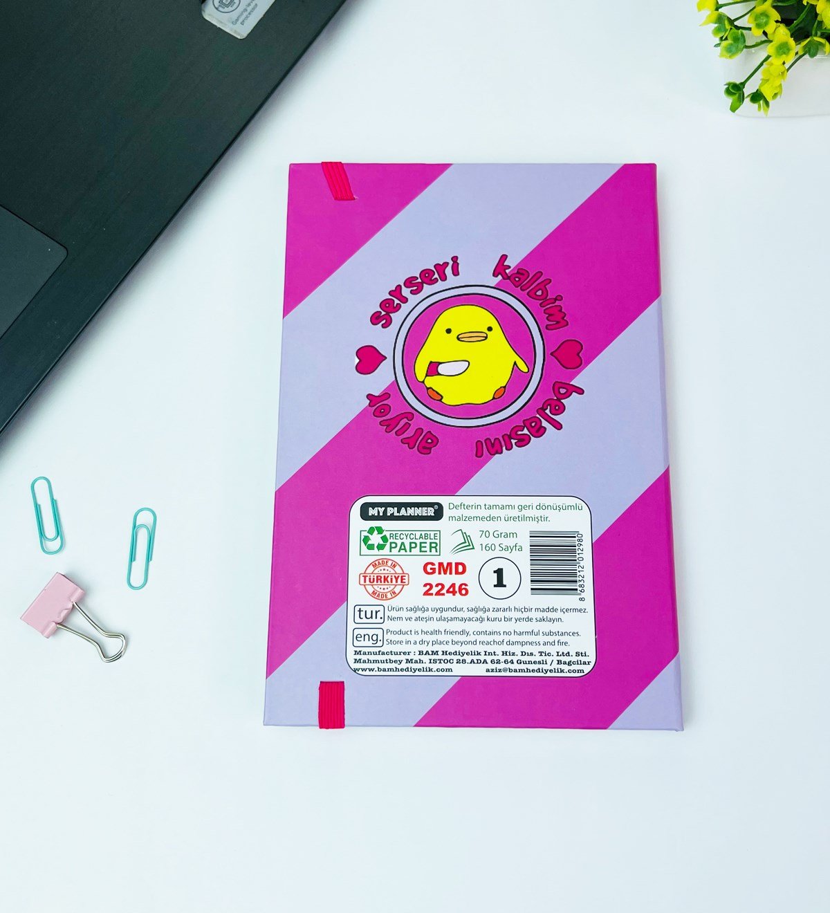 Serseri Kalbim Belasını Arıyor Tasarımlı Lastikli DeftergiftmodaGmd100445