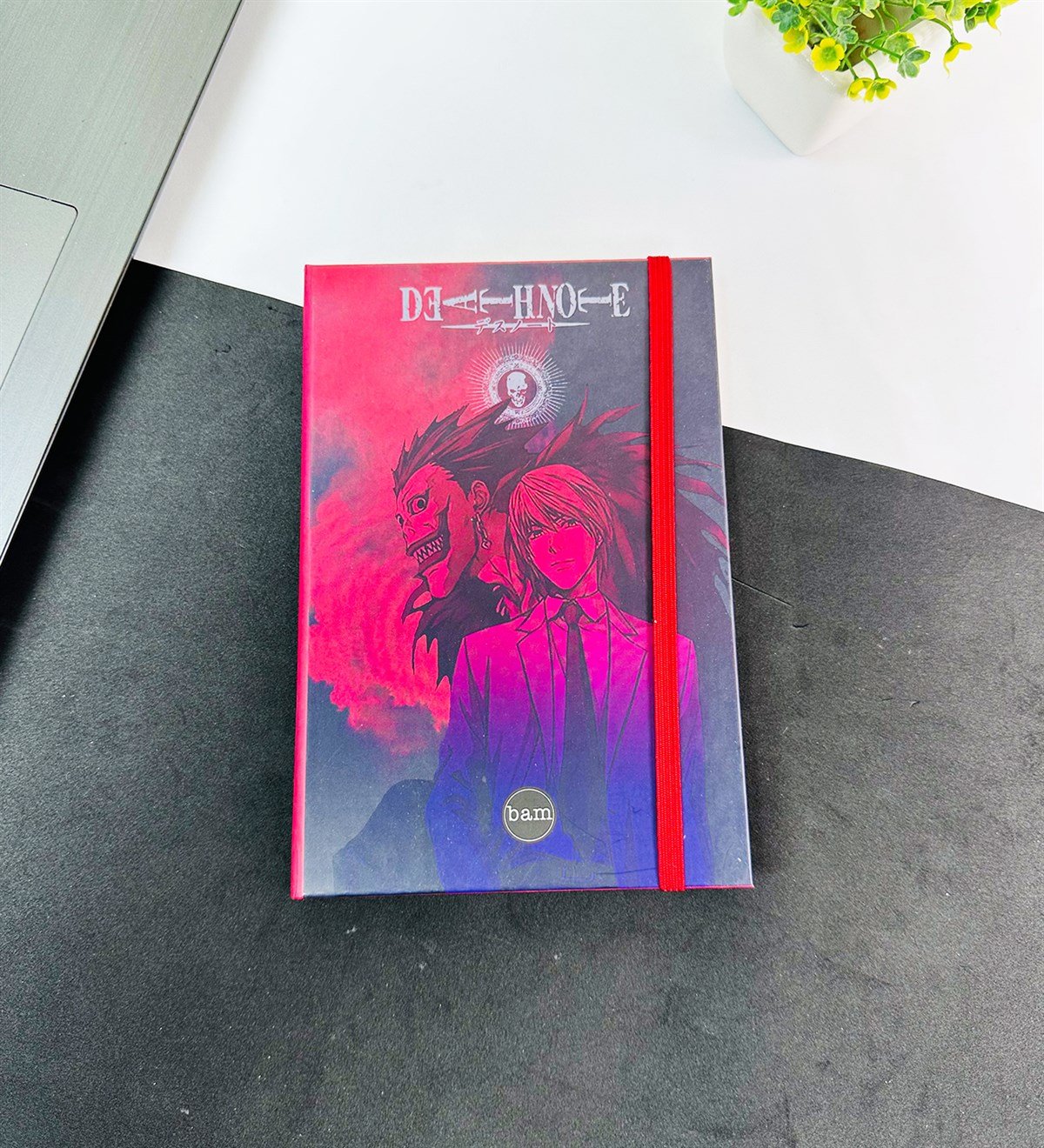 Kırmızı Death Note Tasarımlı Lastikli DeftergiftmodaGMD0001-14	