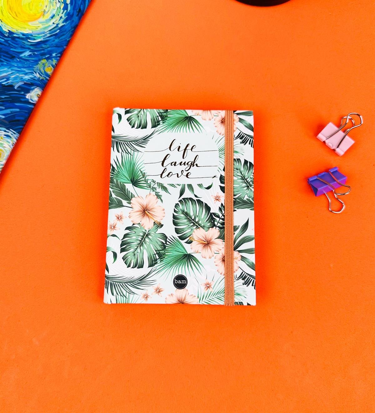 Life Love Tasarımlı Sert Kapaklı Mini DeftergiftmodaBam-1029-6	