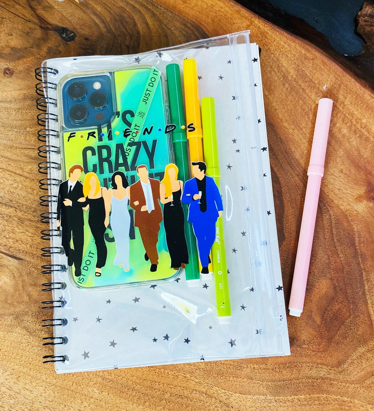 Friends Tasarımlı Çanta Kapaklı Spiralli DeftergiftmodaGmd100319