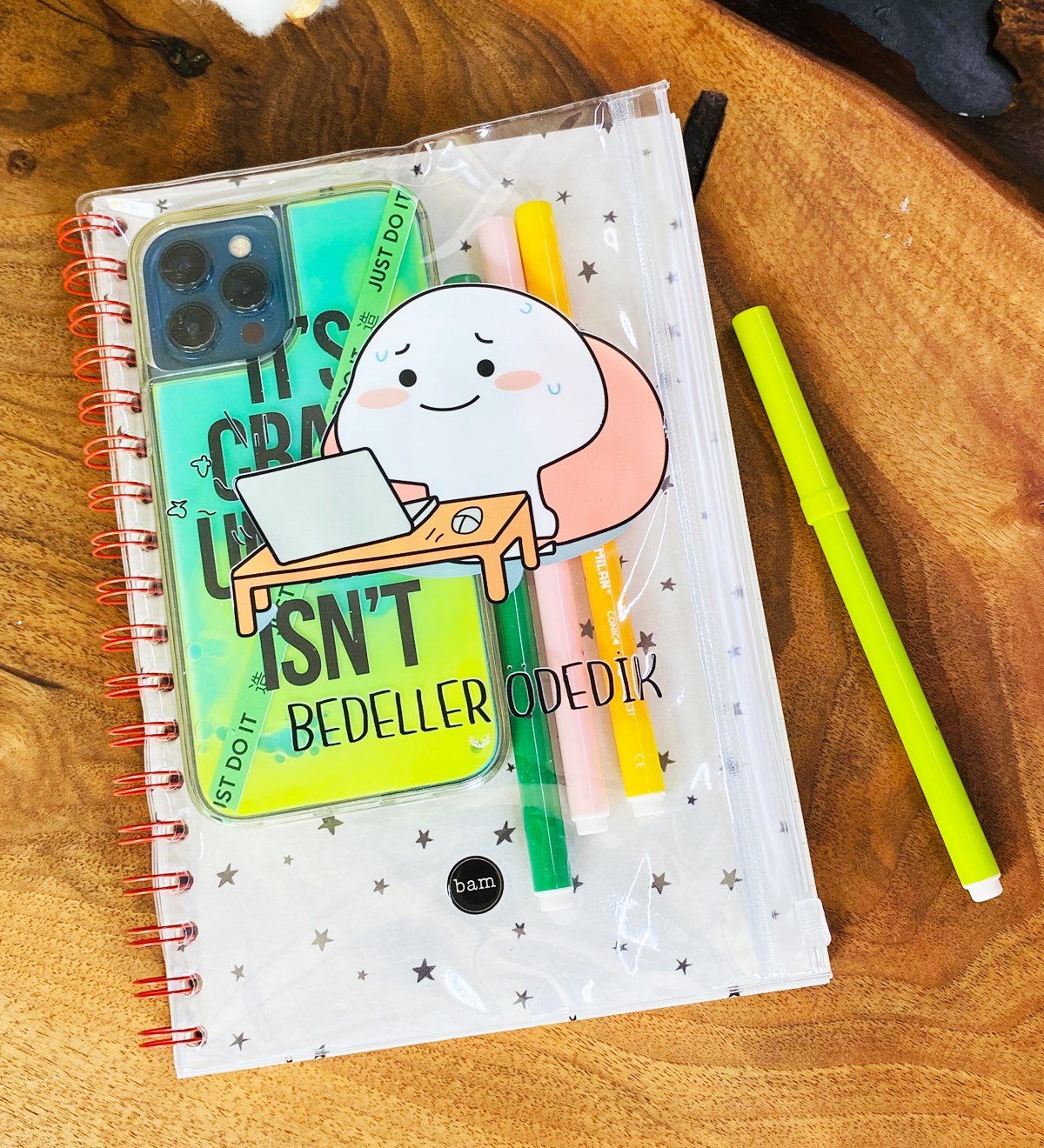 Bedeller Ödedik Tasarımlı Çanta Kapaklı Spiralli DeftergiftmodaGmd100326