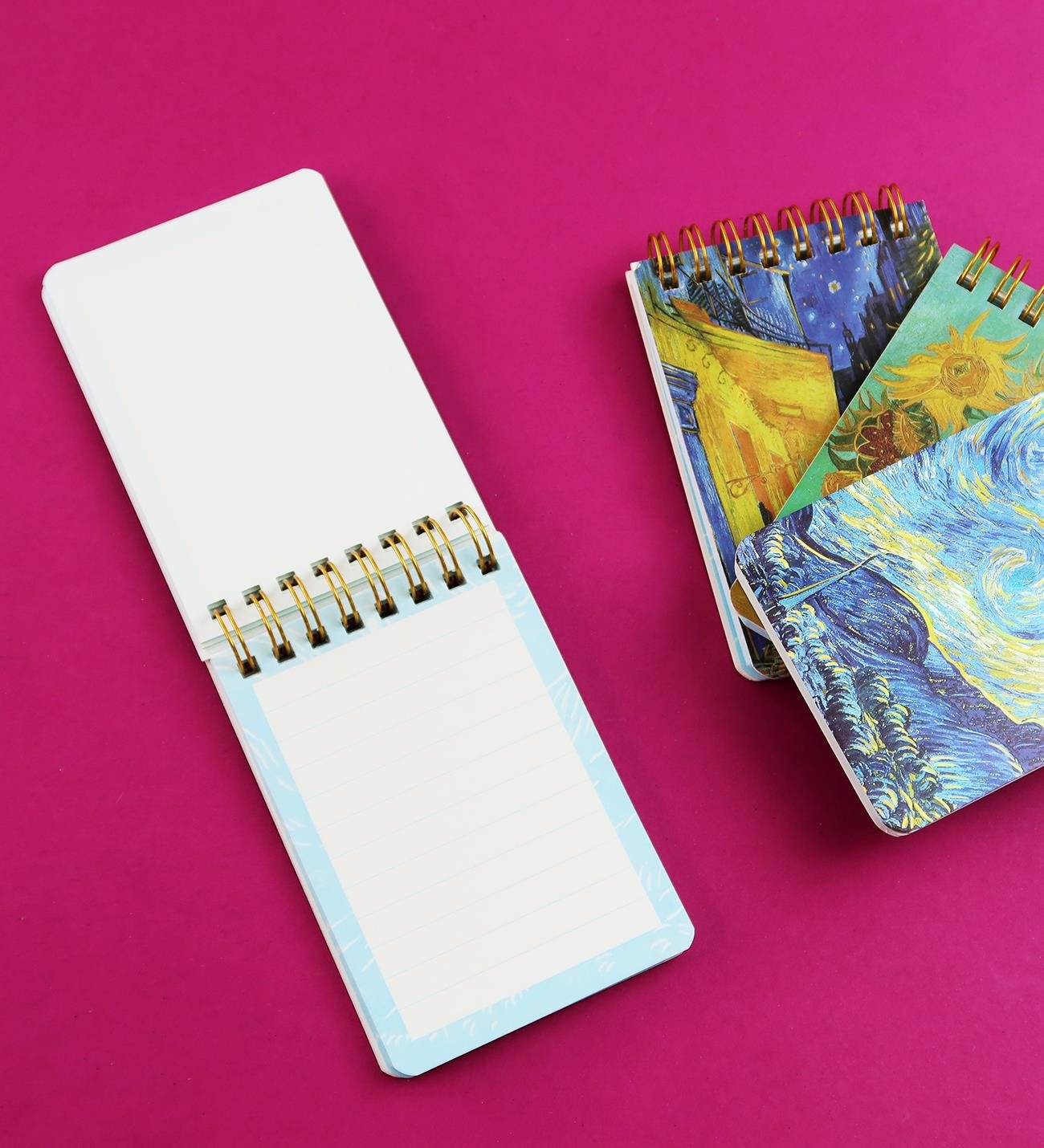 Van Gogh Tasarımlı Spiralli 11x7,5 Cm 70 Yaprak Defter  BM-1720giftmodaBM-1720