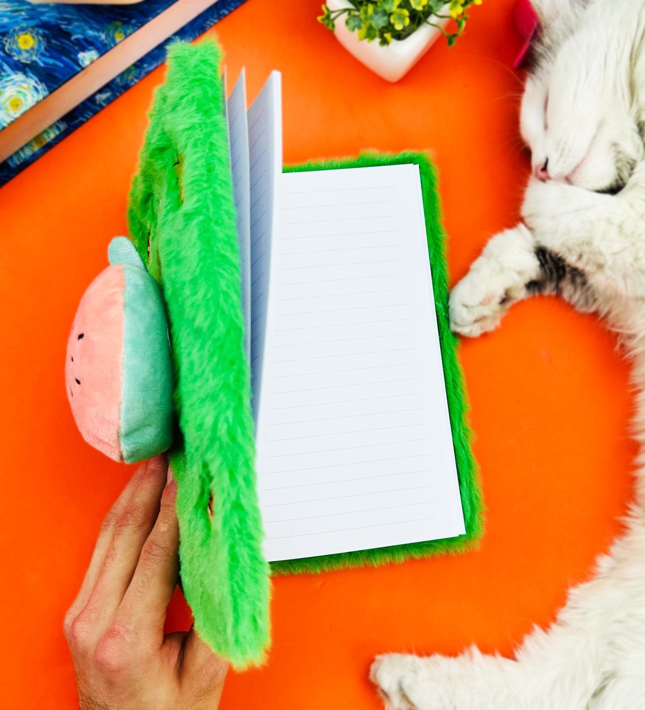 Sevimli Meyve Kabartmalı Peluş DeftergiftmodaBM-1079