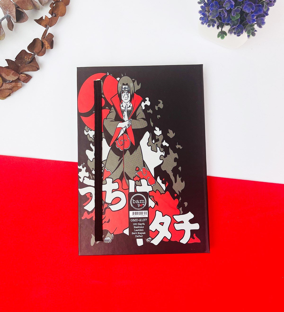 Ithachi Lamas Anime Tasarımlı Lastikli DeftergiftmodaGmd100228