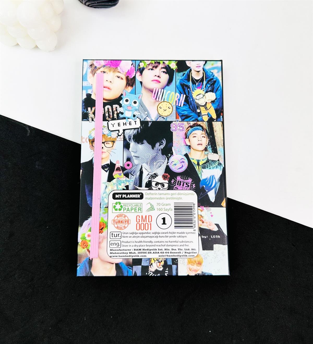 Bts Unicorn Tasarımlı Lastikli DeftergiftmodaGMD0001-19	