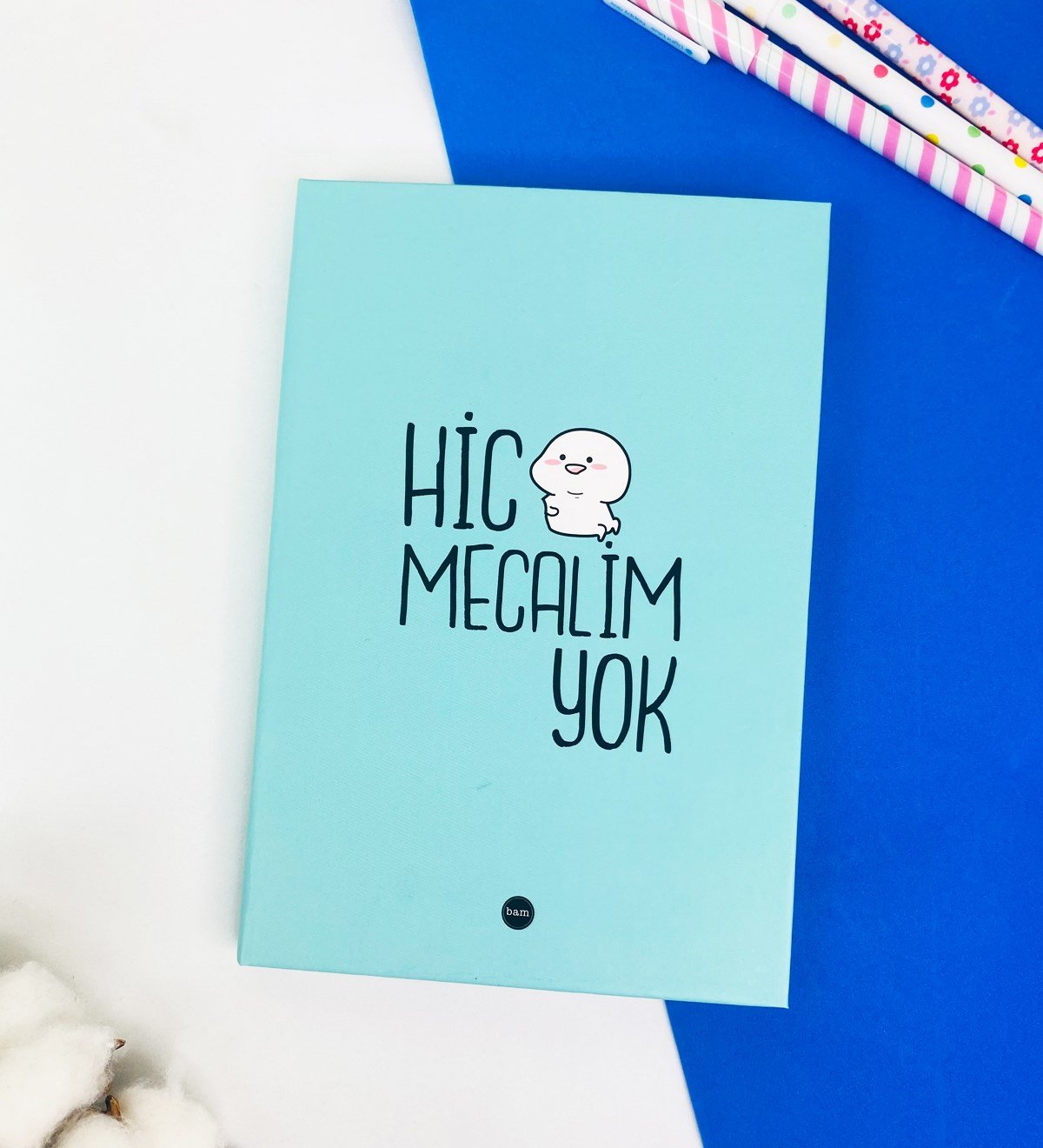 Hiç Mecalim Yok Tasarımlı Lastikli DeftergiftmodaGmd100314