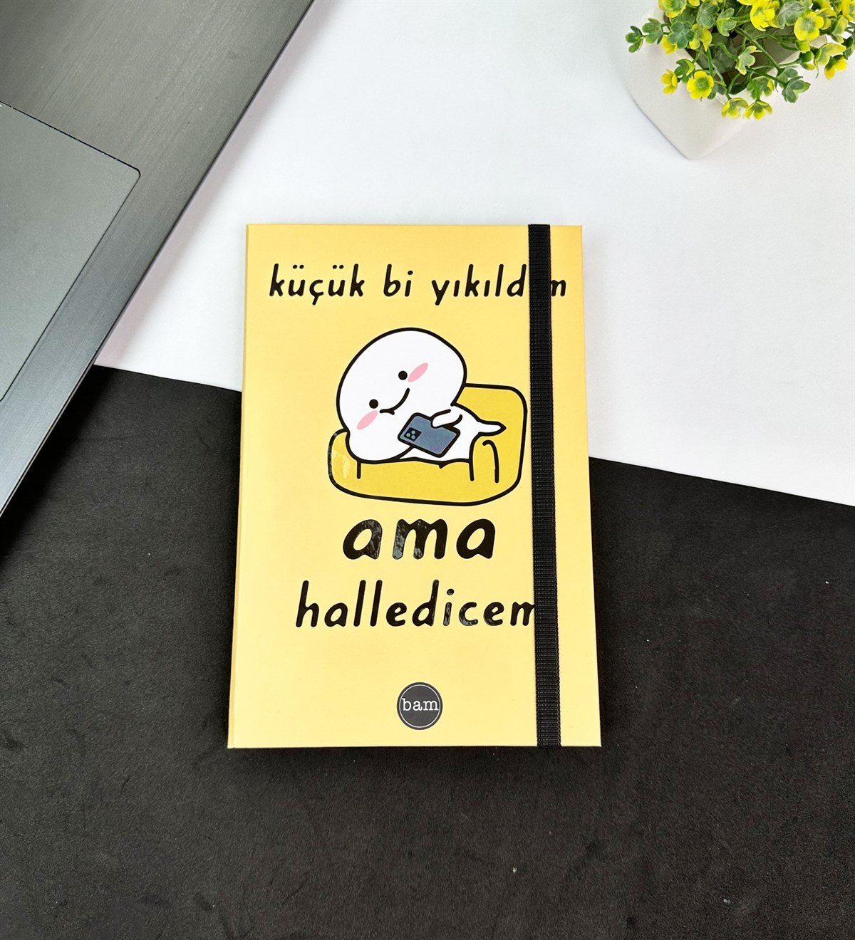 Küçük Bi Yıkıldım Tasarımlı Lastikli DeftergiftmodaGmd100605