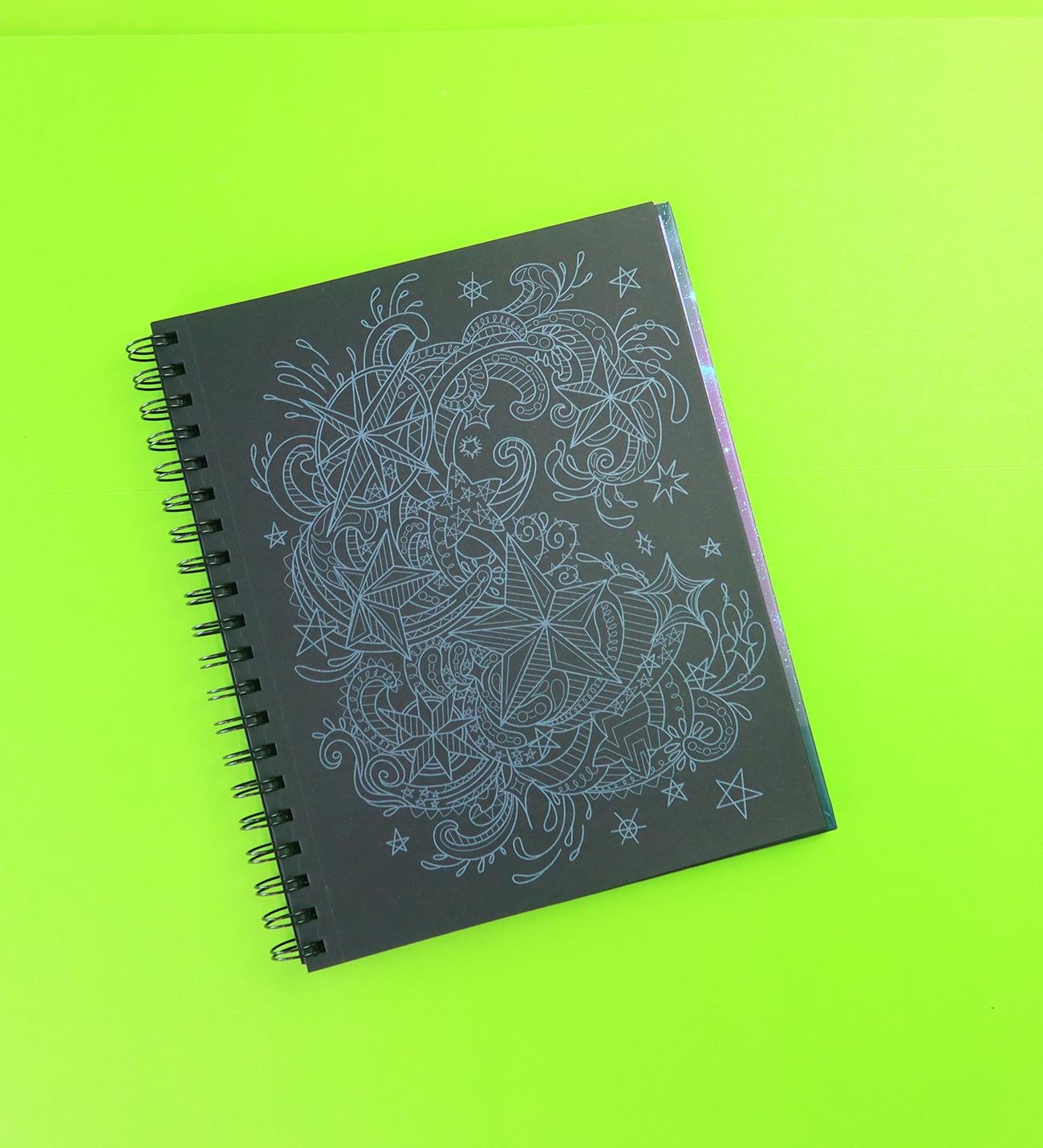 Pop Girl Siyah Sayfa Boyama Kitabı – 60 Sayfa Spiral DeftergiftmodaBM-2156