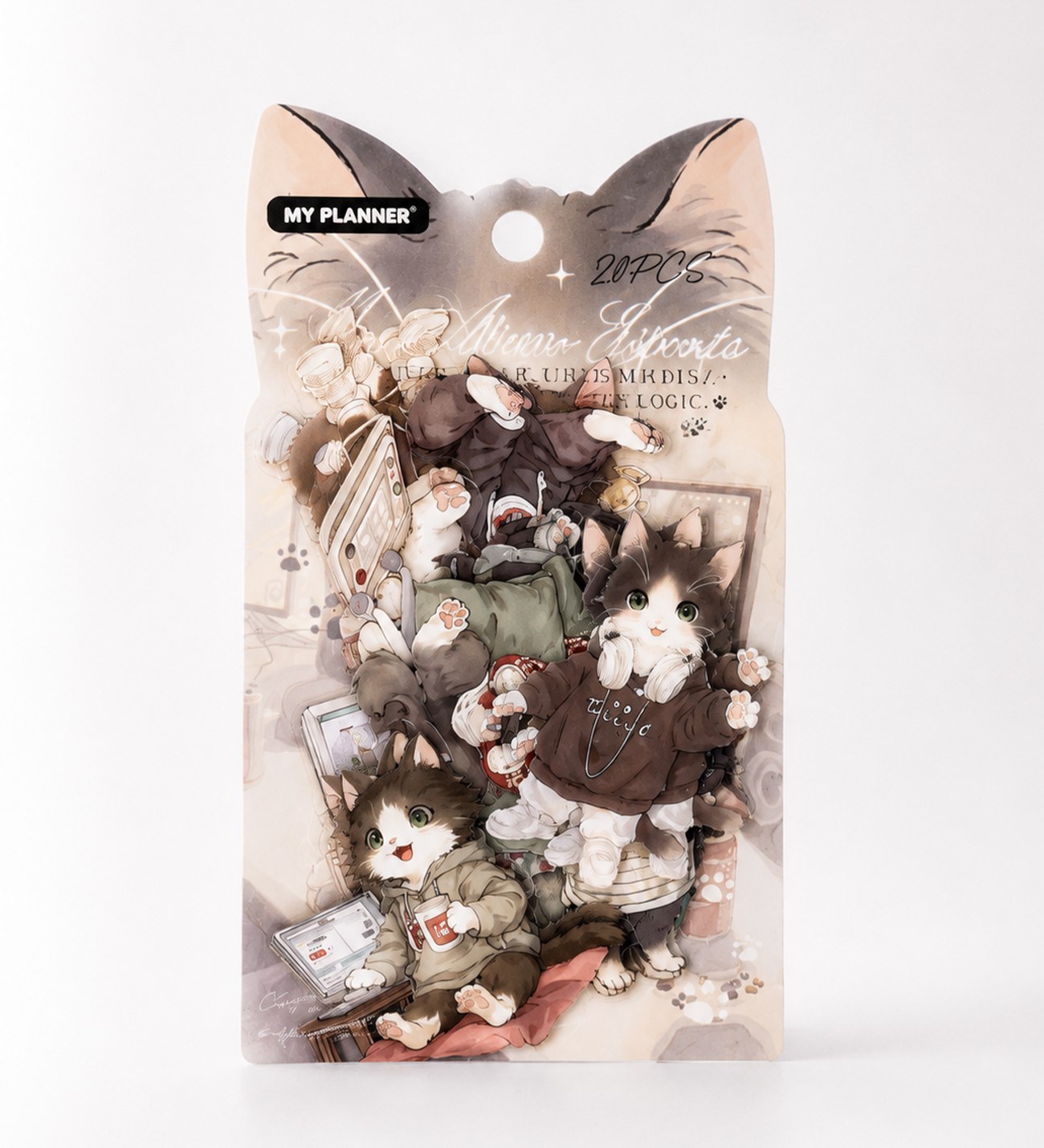 Kedi Sticker 20 SayfagiftmodaBM-2585