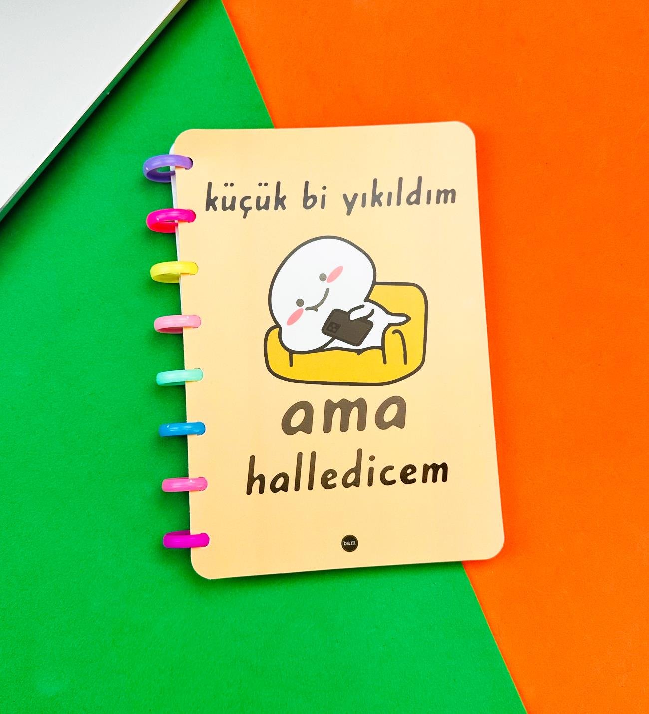 Küçük Bi Yıkıldım Tasarımlı Yeni Nesil Kalp Spiralli DeftergiftmodaBM-1085-1