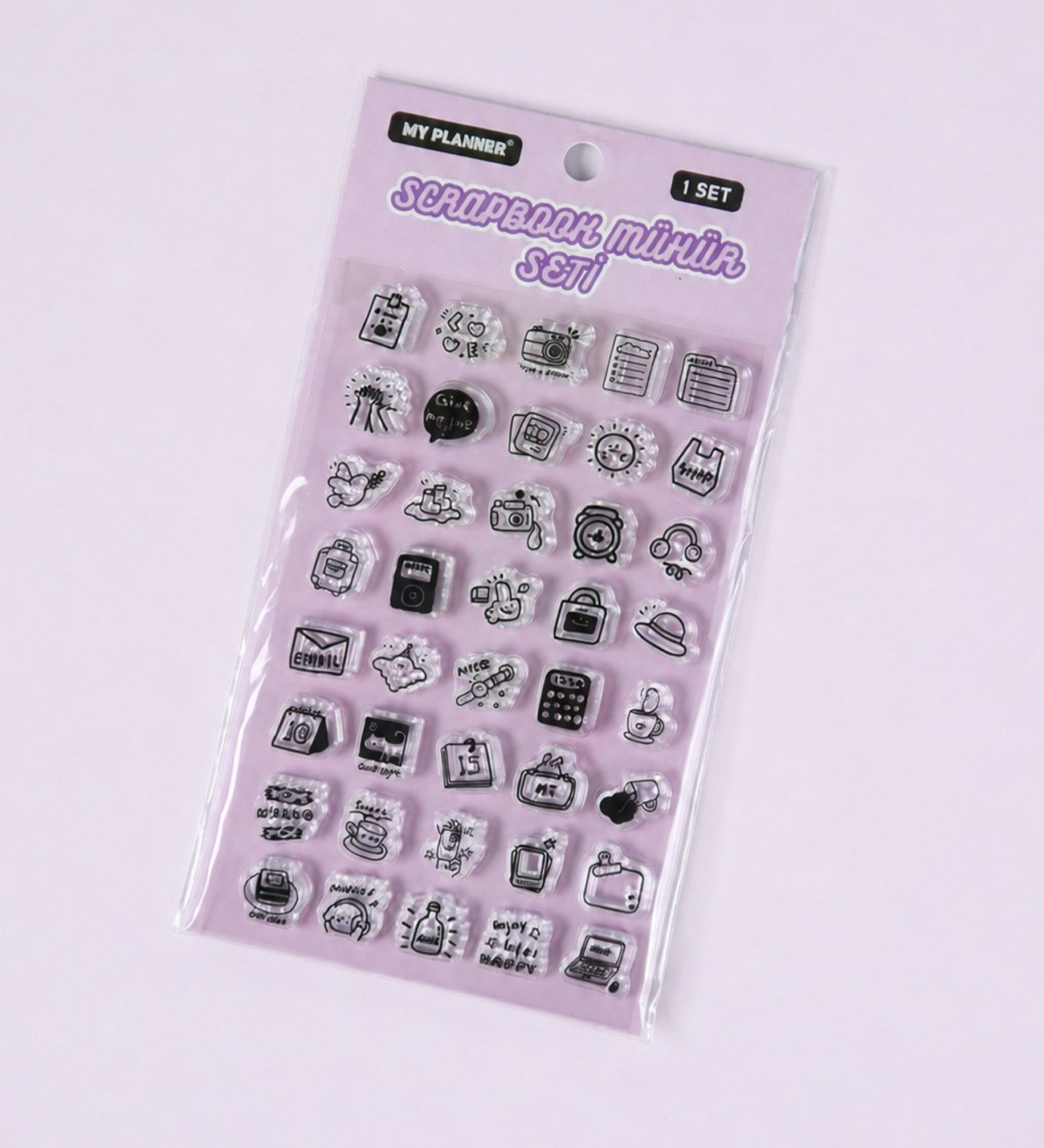 Şeffaf Silikon Scrapbook Mühür SetigiftmodaBM-2679