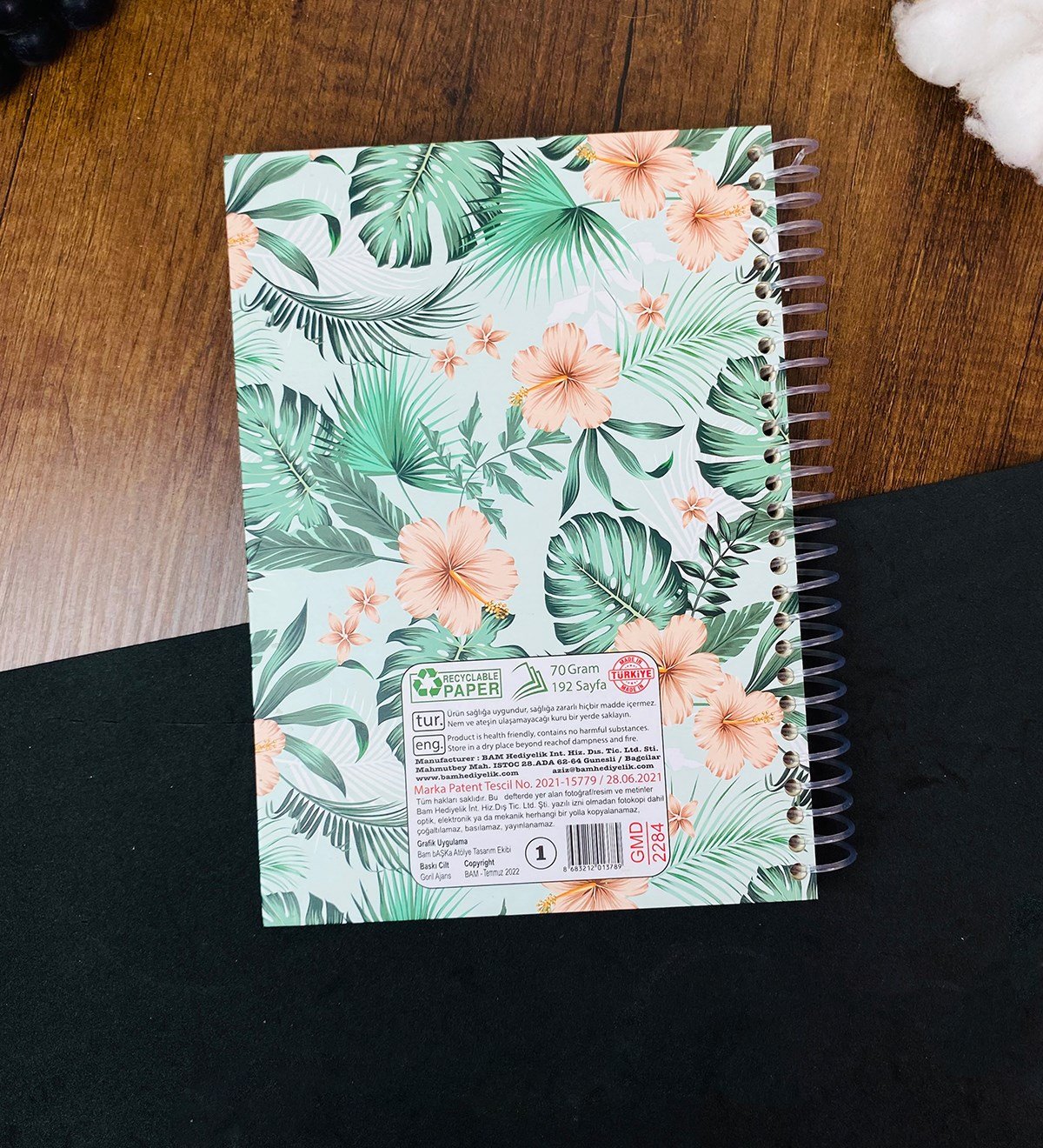 Follow Your Dreams Tasarımlı Spiralli DeftergiftmodaGmd100408