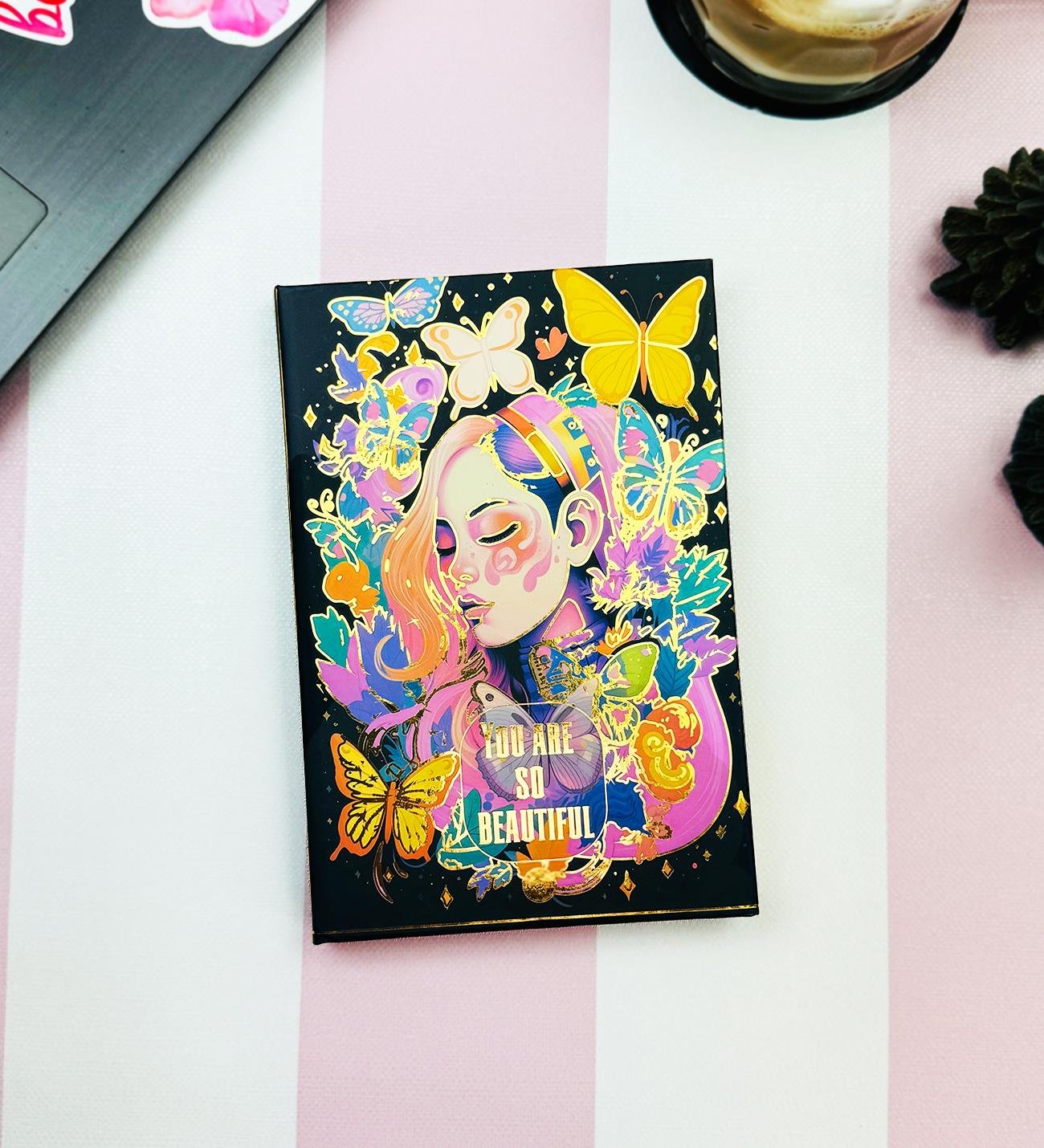 Çok Güzelsin Tasarımlı Lastikli DeftergiftmodaBam-1243