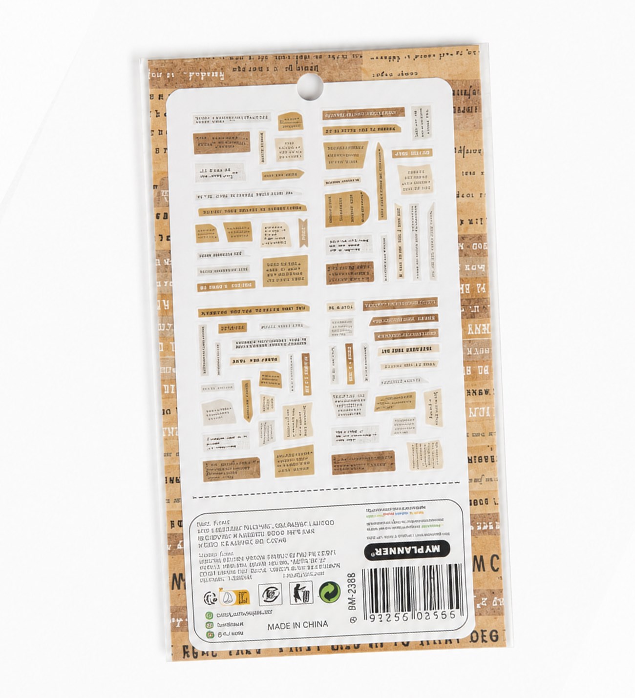 İngilizce Motto Scrapbook Şeffaf StickergiftmodaBM-2590