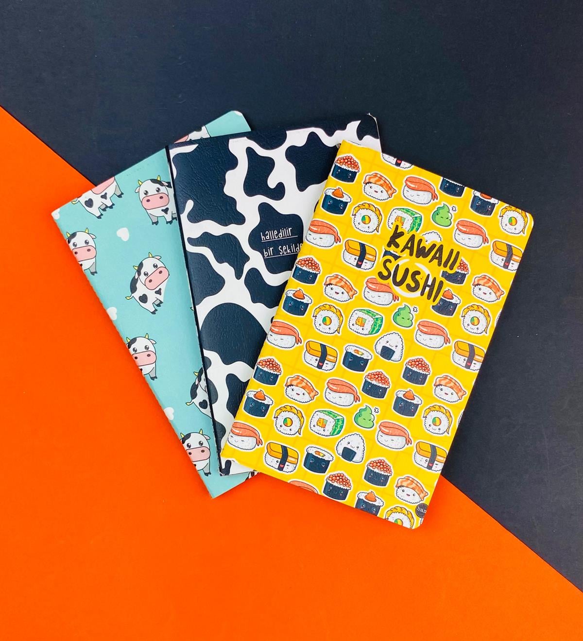 3'lü Dikişli Defter Seti Seri :4giftmodaGmd100565