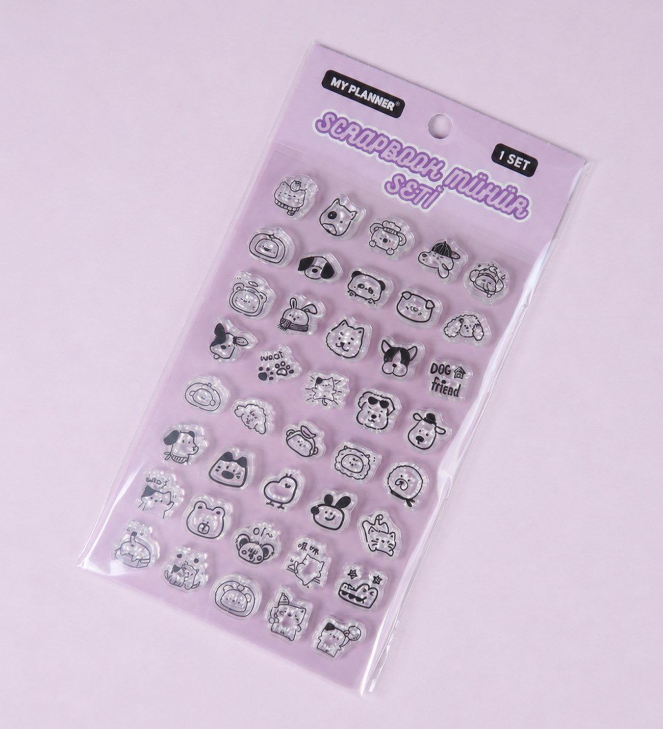 Şeffaf Silikon Scrapbook Mühür SetigiftmodaBM-2679