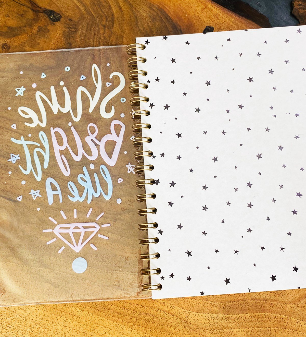 Elmas Motto Tasarımlı Çanta Kapaklı Spiralli DeftergiftmodaGmd100322