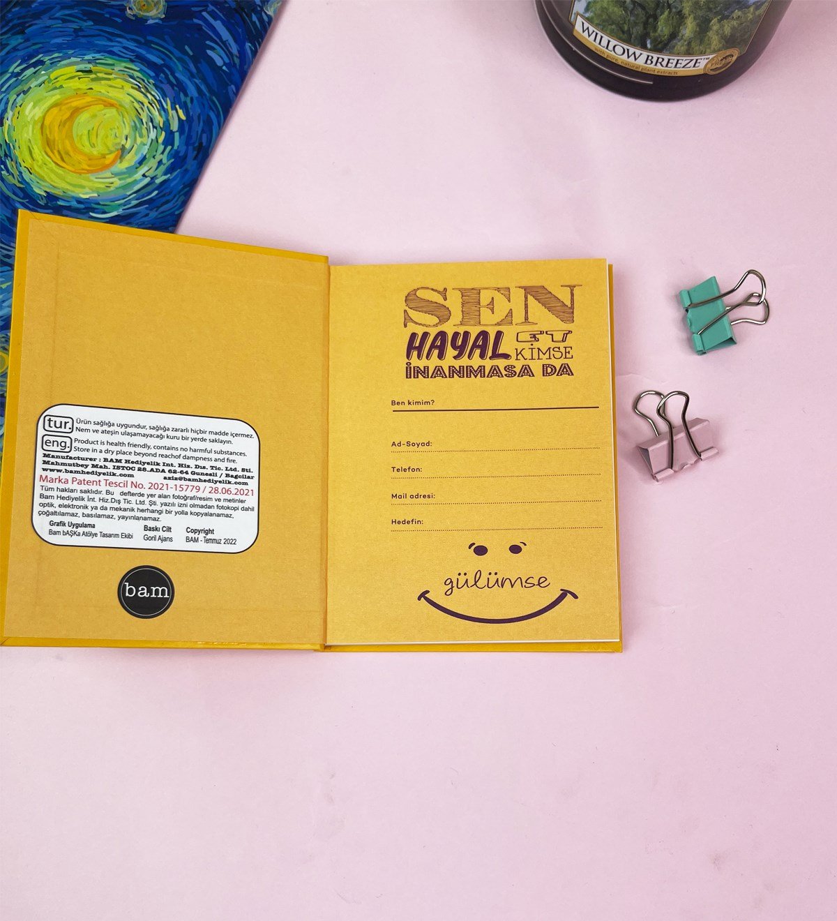 Ne Biliyim Ben Tasarımlı Sert Kapaklı Mini DeftergiftmodaGmd100512