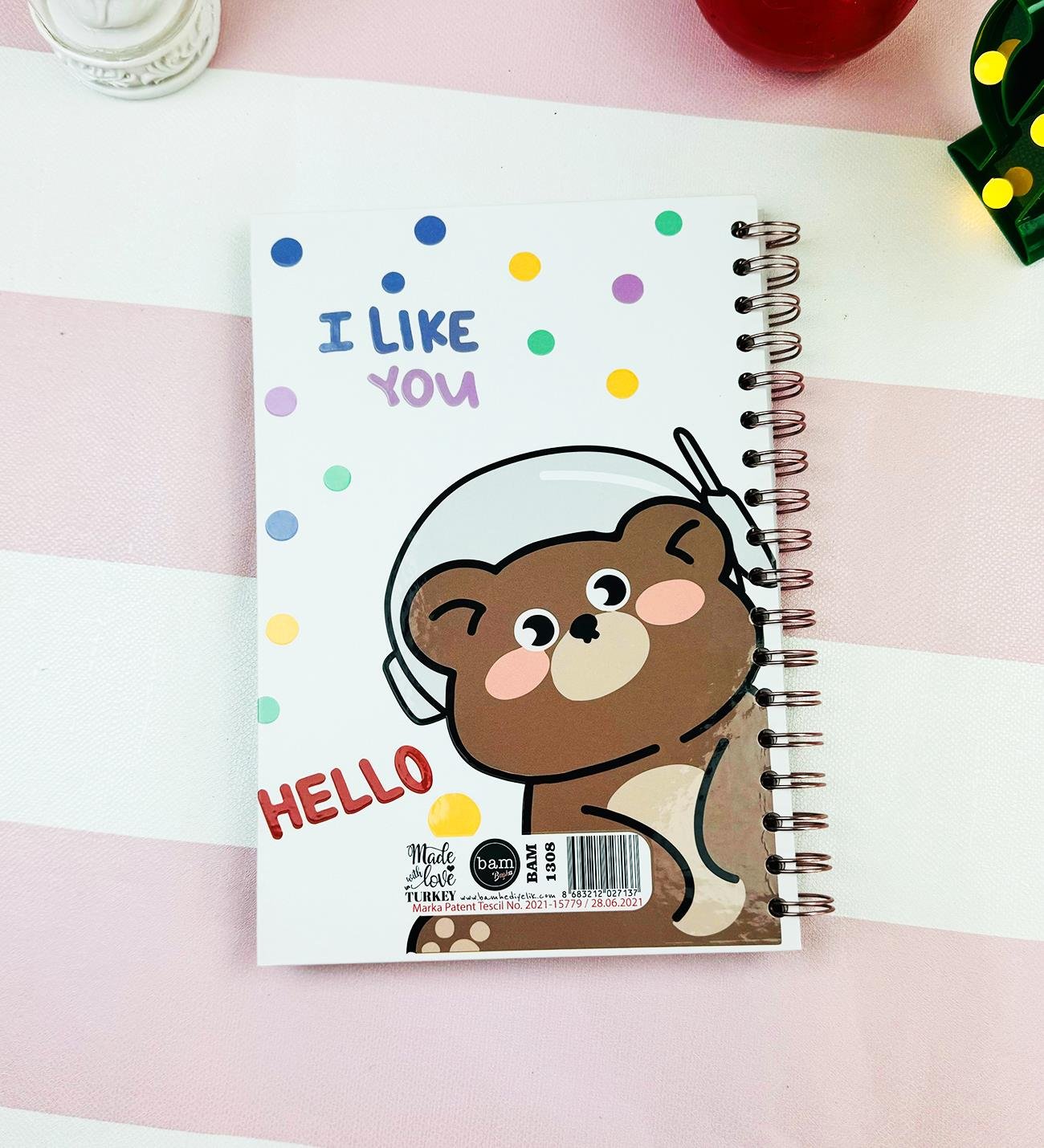 I Like You Tasarımlı Konuşan AjandagiftmodaBAM-1308