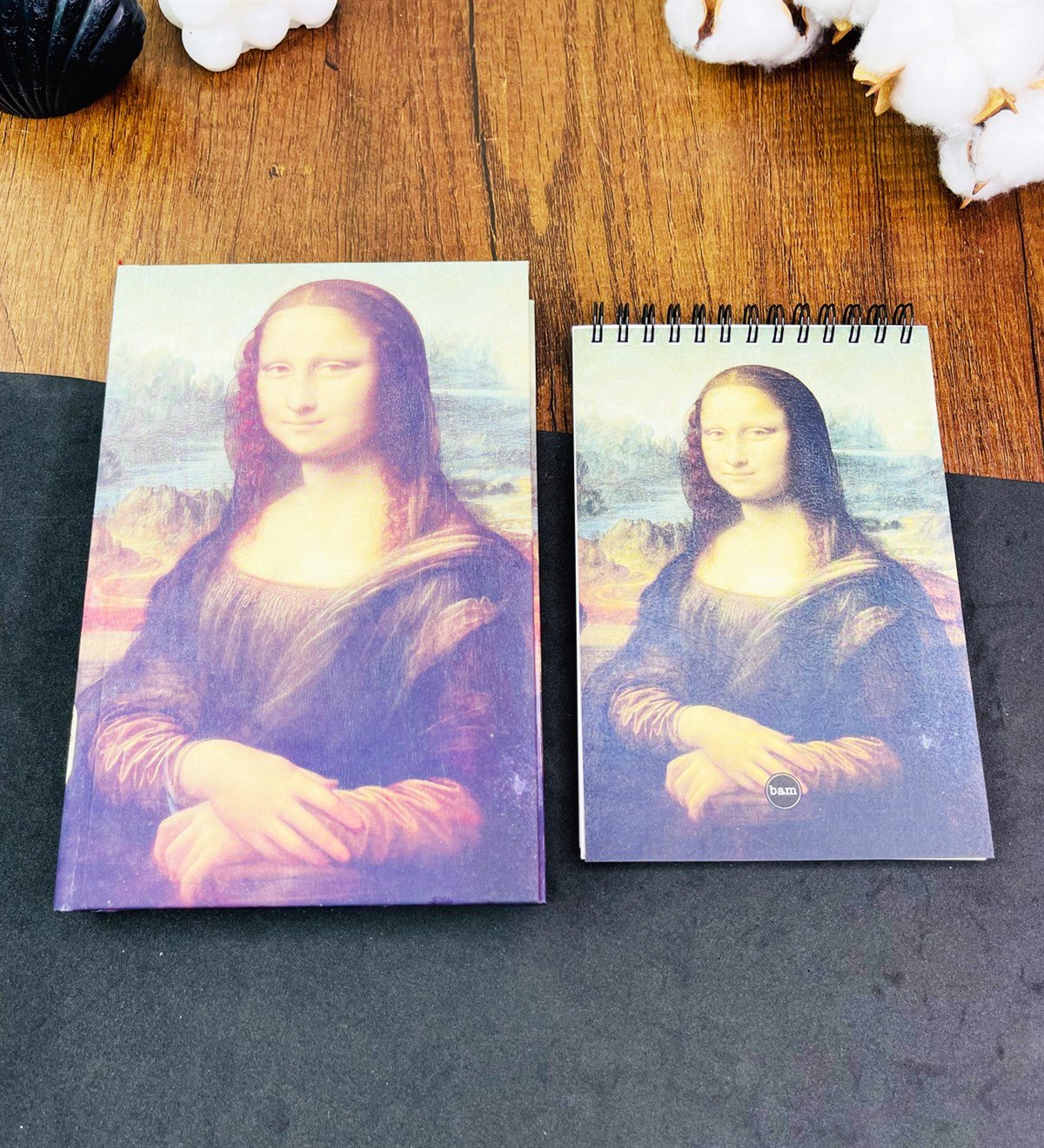 Mona Lisa Kalın Kitap Görünümlü Defter Ve Sketch BookgiftmodaGmhs101819